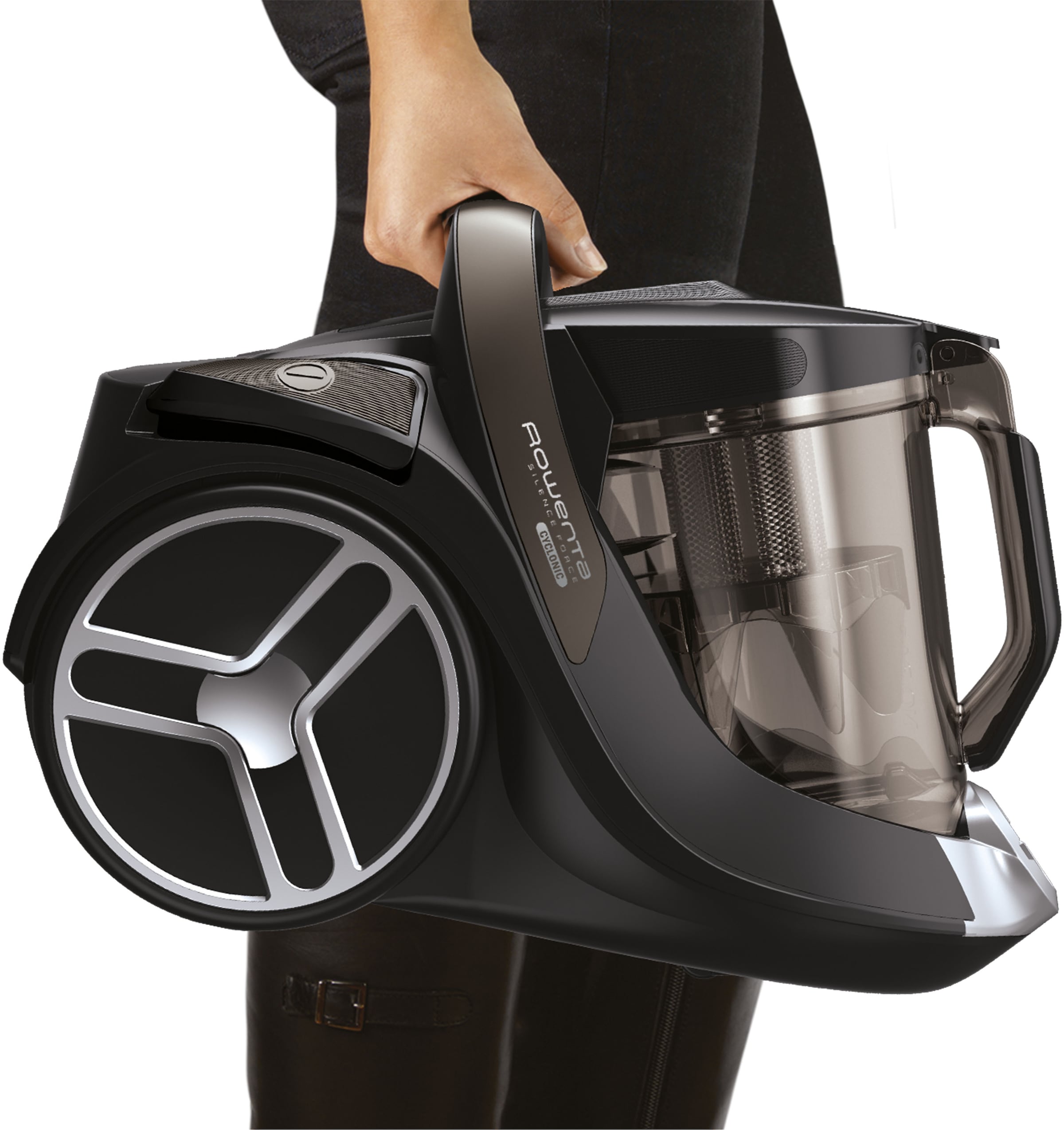 Rowenta Bodenstaubsauger »Silence Force Cyclonic Animal, 2,5 L Kapazität, leise bei 67 dB(A),«, 550 W, beutellos, mit Parkett- und Mini-Turbodüse, langlebiger EffiTech-Motor, RO7260