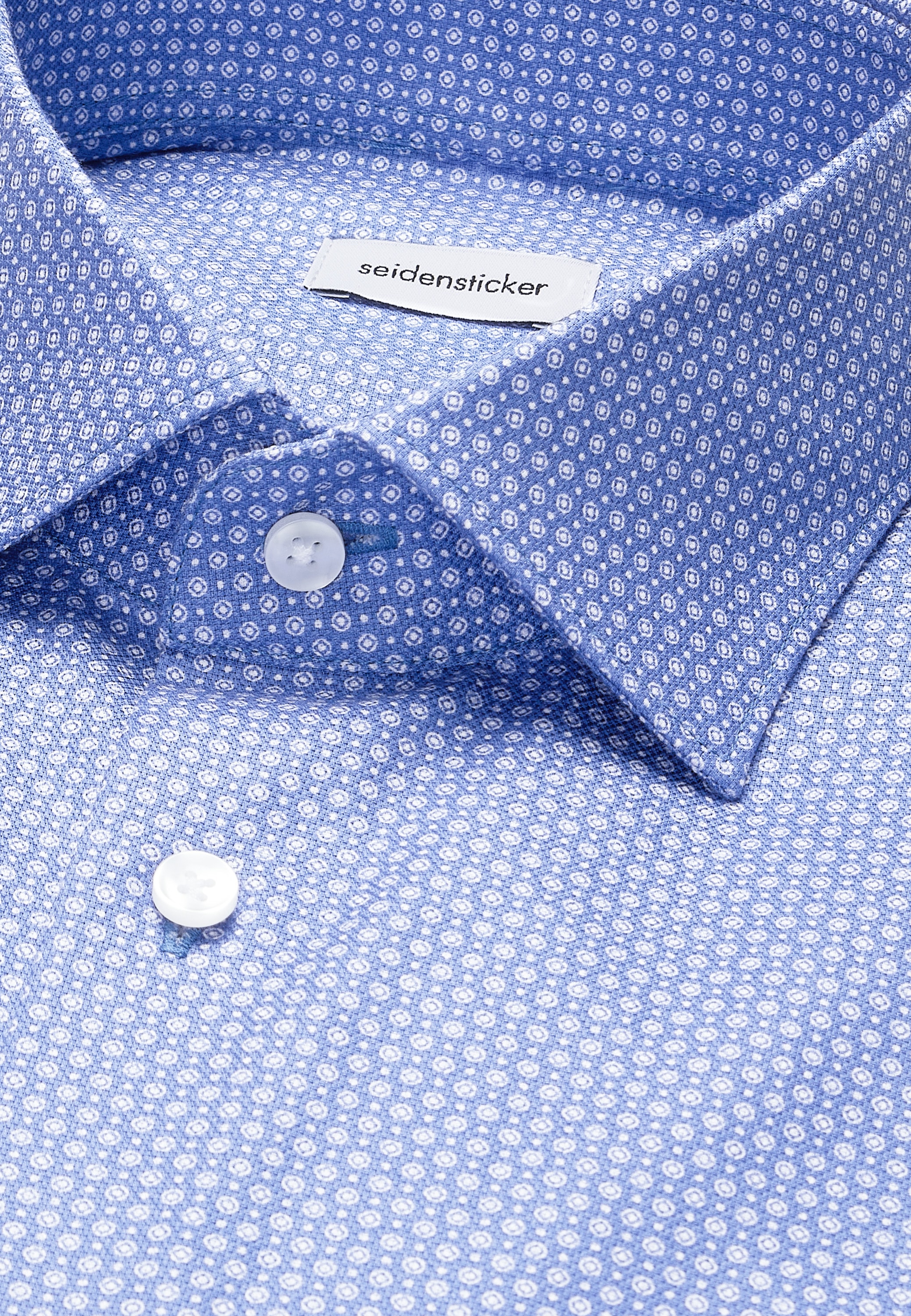 seidensticker Businesshemd »Schwarze Rose« Slim 1/2 Kentkragen Druck