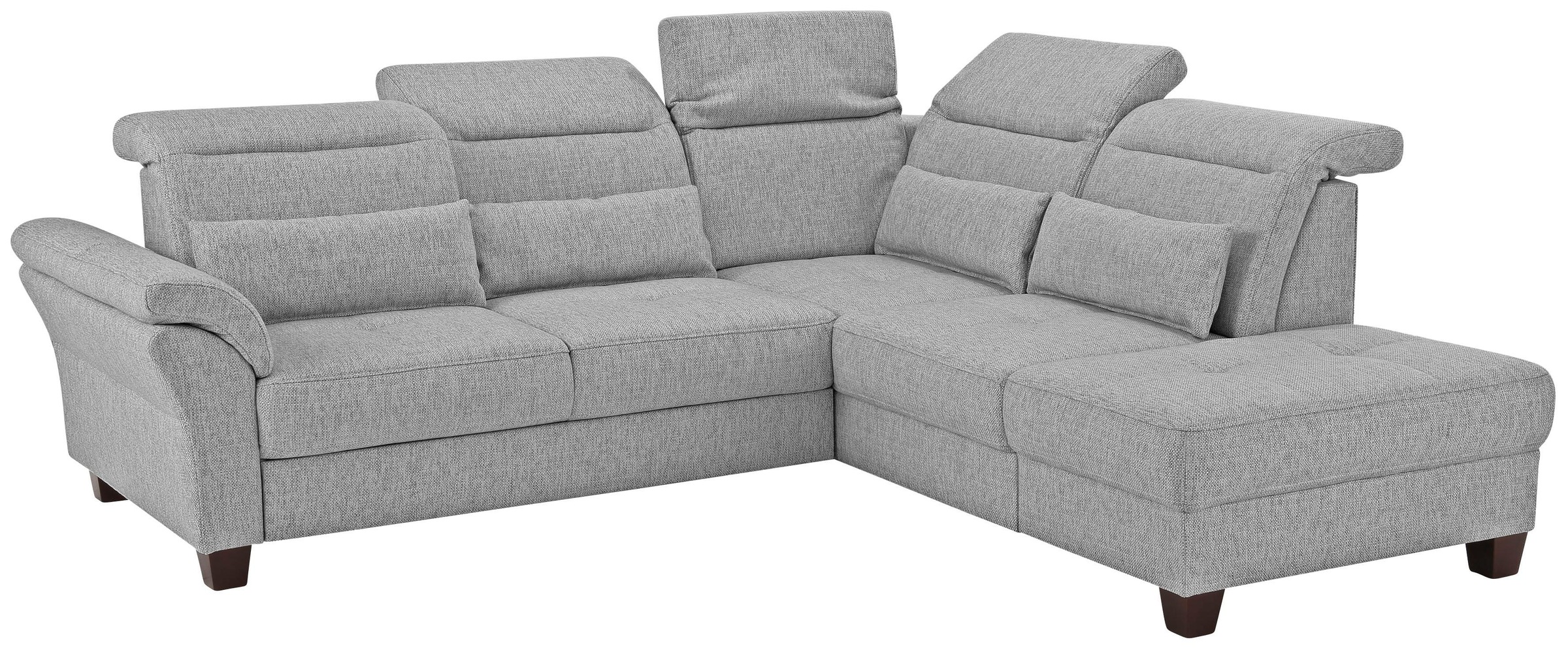 Home affaire Ecksofa »Solvei L-Form«, wahlweise auch mit Kopfteilverstellung und Bettfunktion, Federkern