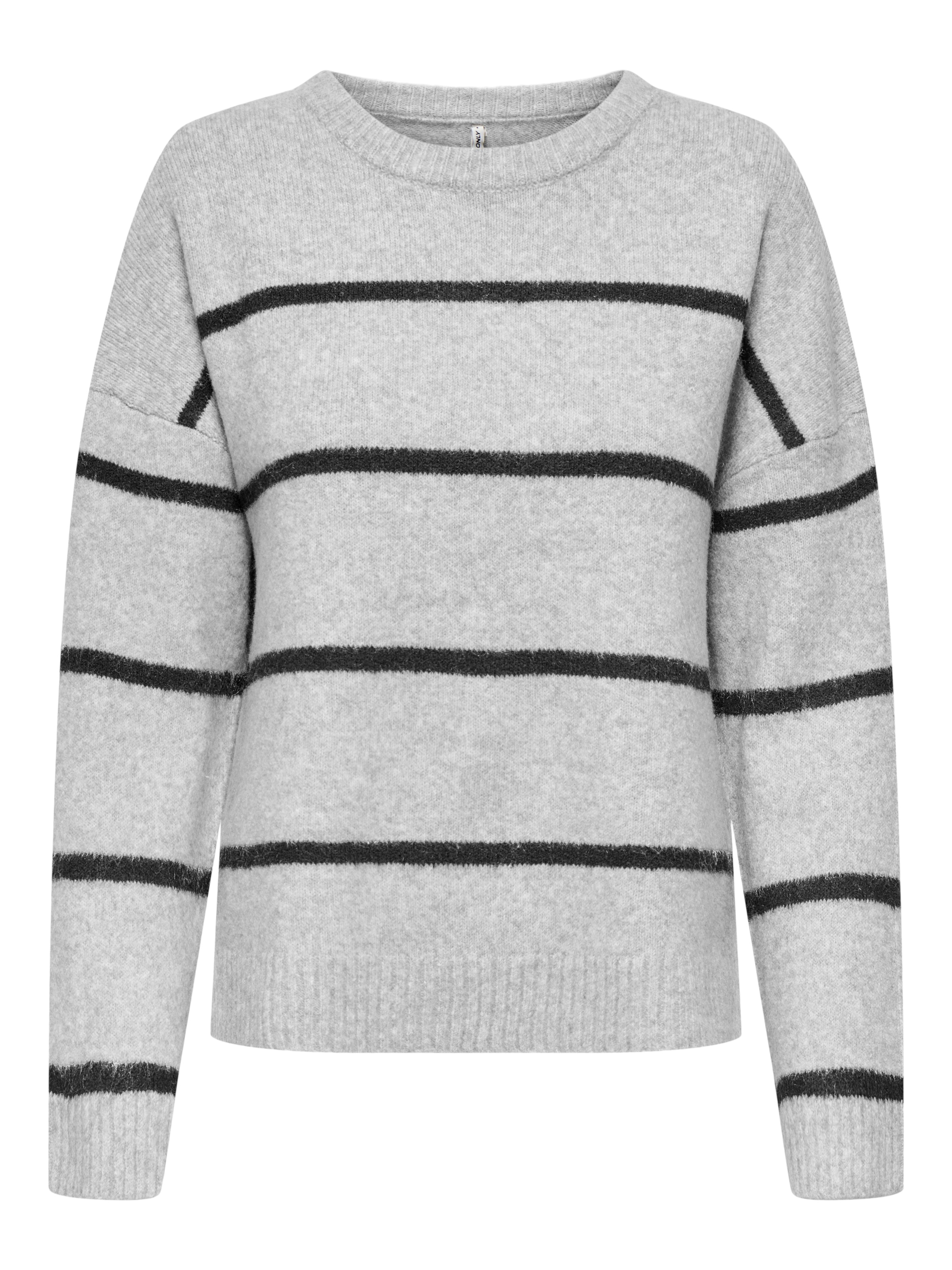 ONLY Strickpullover »ONLOXFORD LIFE LS STRIPE O-NECK KNT«