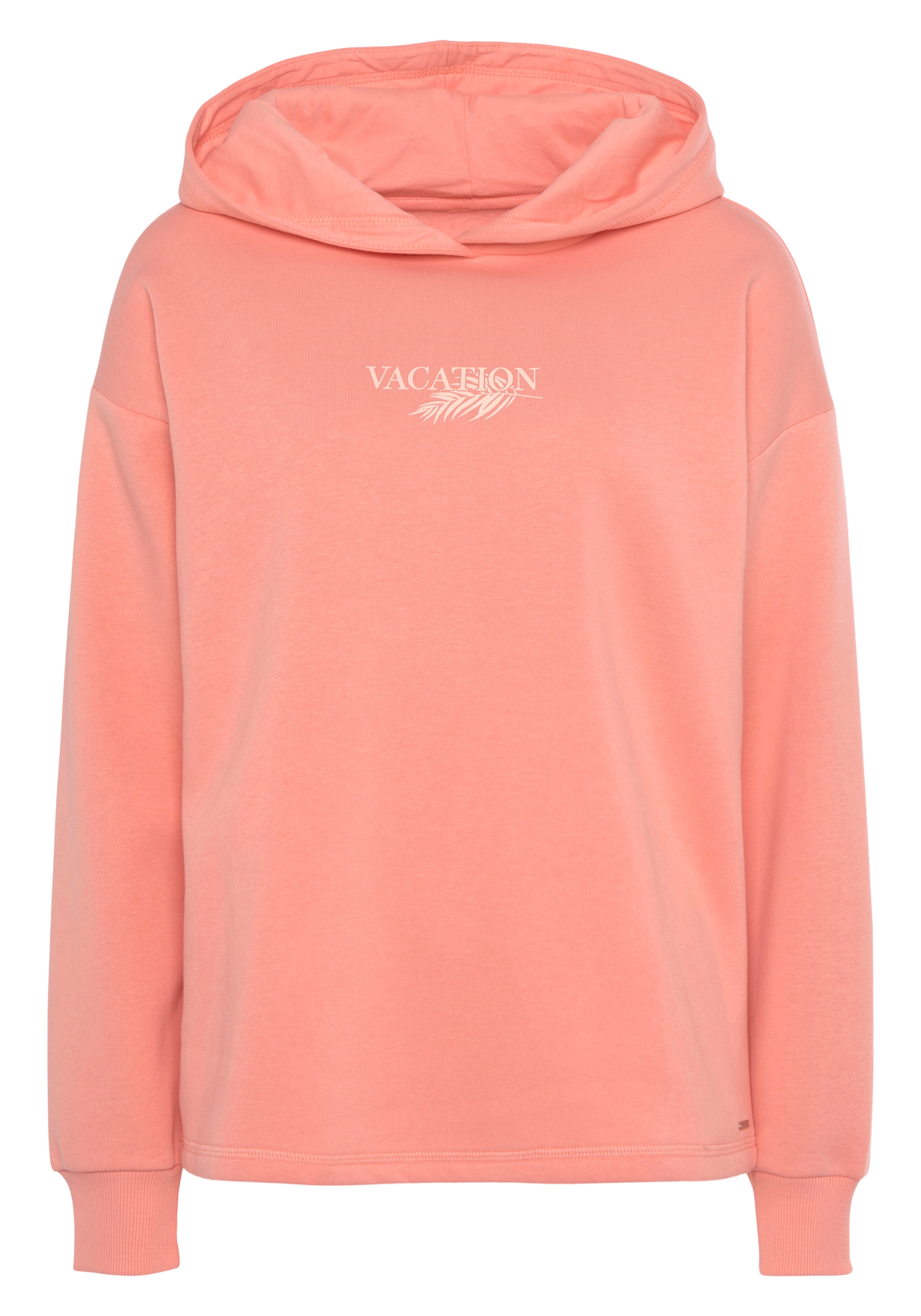 LASCANA Hoodie, (1 tlg.), Kapuzensweatshirt, Loungeshirt mit Frontprint, Loungewear