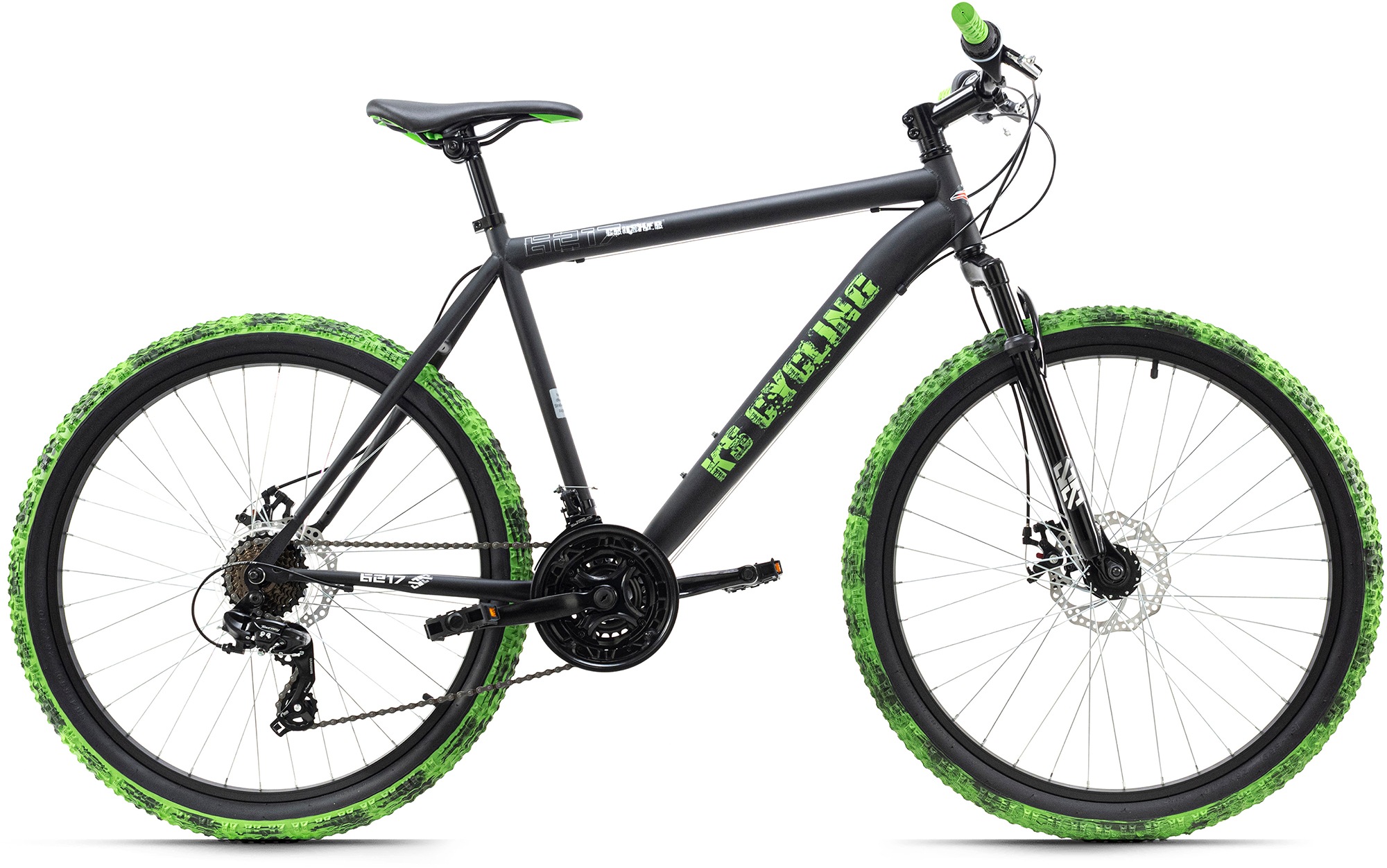 Ks Cycling Mountainbike »Crusher« 21 Gang Shimano Tourney Schaltwerk Kettenschaltung für Herren in schwarz, Größe 26 Zoll (66,04 cm)