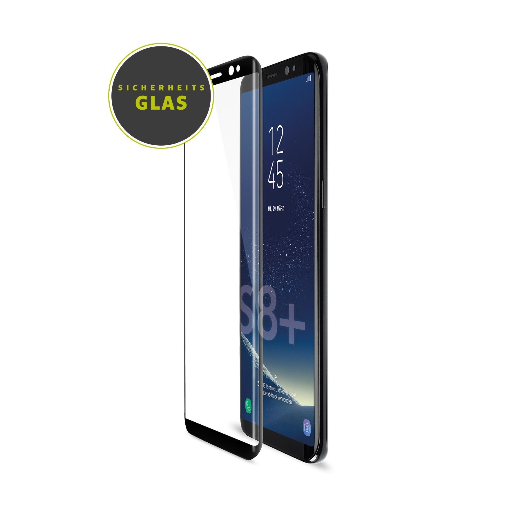 Artwizz Gebogener Displayschutz aus Sicherheitsglas »CurvedDisplay for Samsung Galaxy S8 Plus«