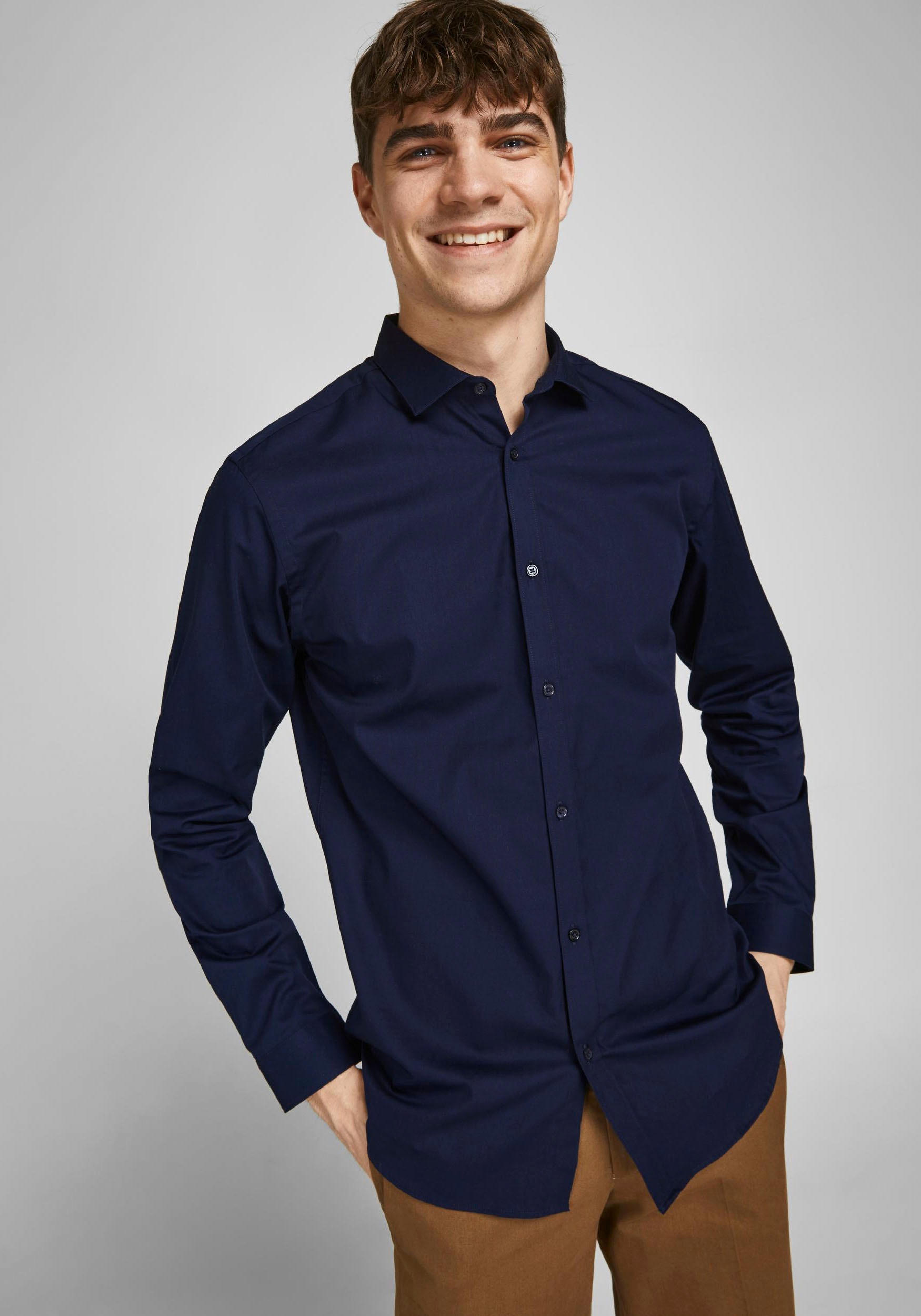 Jack & Jones Langarmhemd »CARDIFF SHIRT«