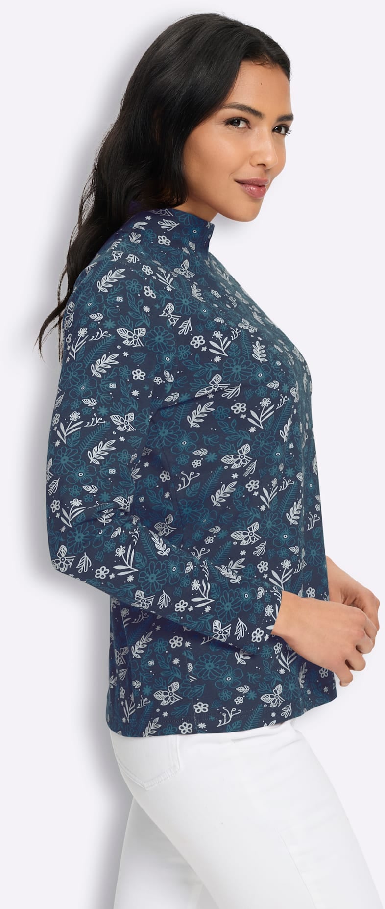 Classic Basics Stehkragenshirt »Langarm-Shirt« 1