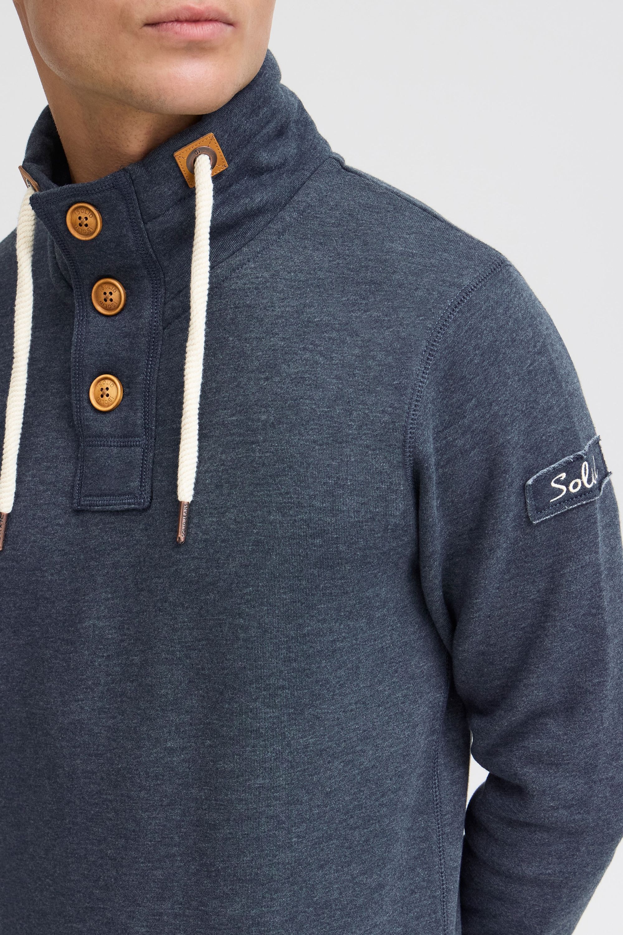 !Solid Stehkragenpullover »Stehkragenpullover SDTripTroyer«