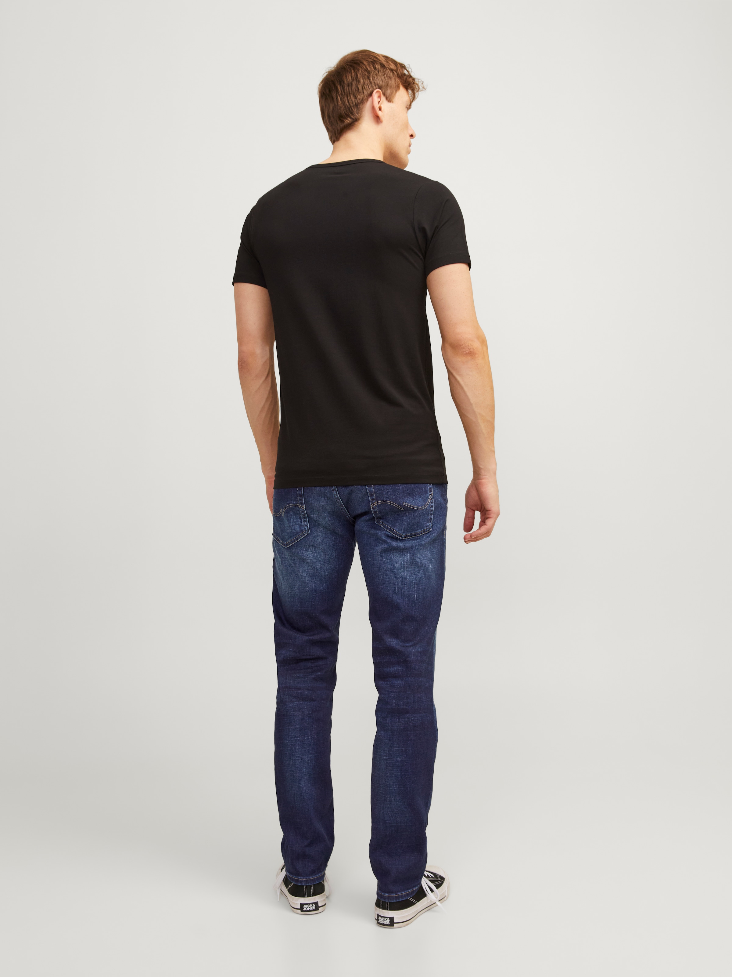 Jack & Jones Regular-fit-Jeans »JJICLARK mit Used-Look und Stretch für den Alltag« mit Abriebeffekten