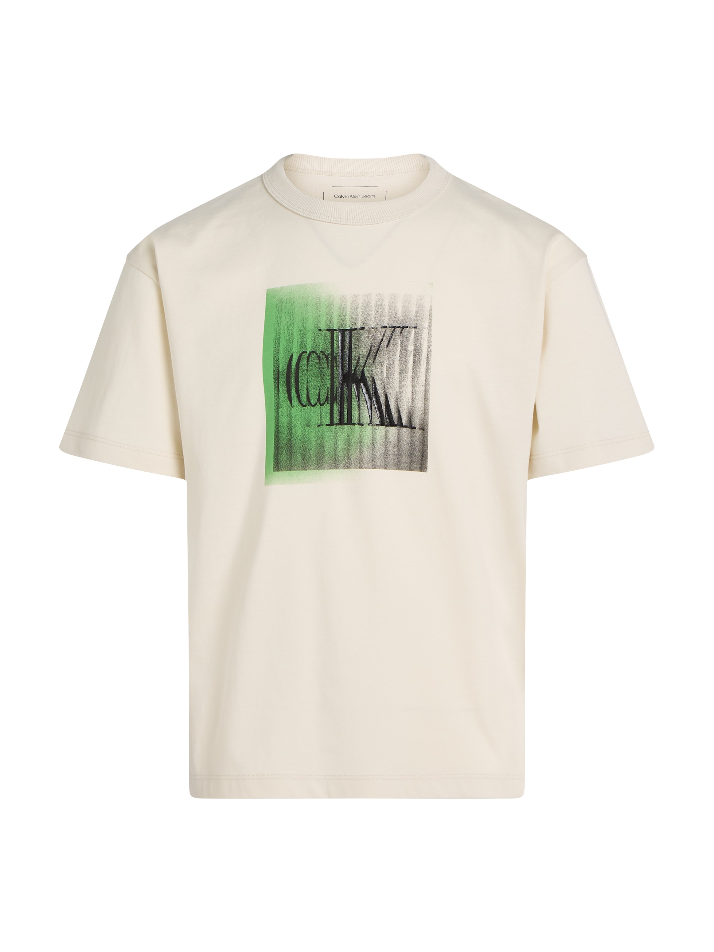 Calvin Klein Jeans Rundhalsshirt »LARGE SHIFTED CK SS T-SHIRT«, für Kinder bis 16 Jahre mit Logoprägung