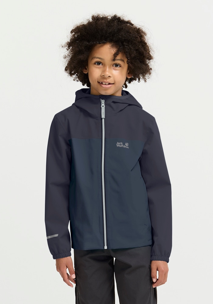 Jack Wolfskin Regenjacke »ADVENTURETRIBE 2L JKT K« Wasserdicht, atmungsaktiv, Übergangsjacke