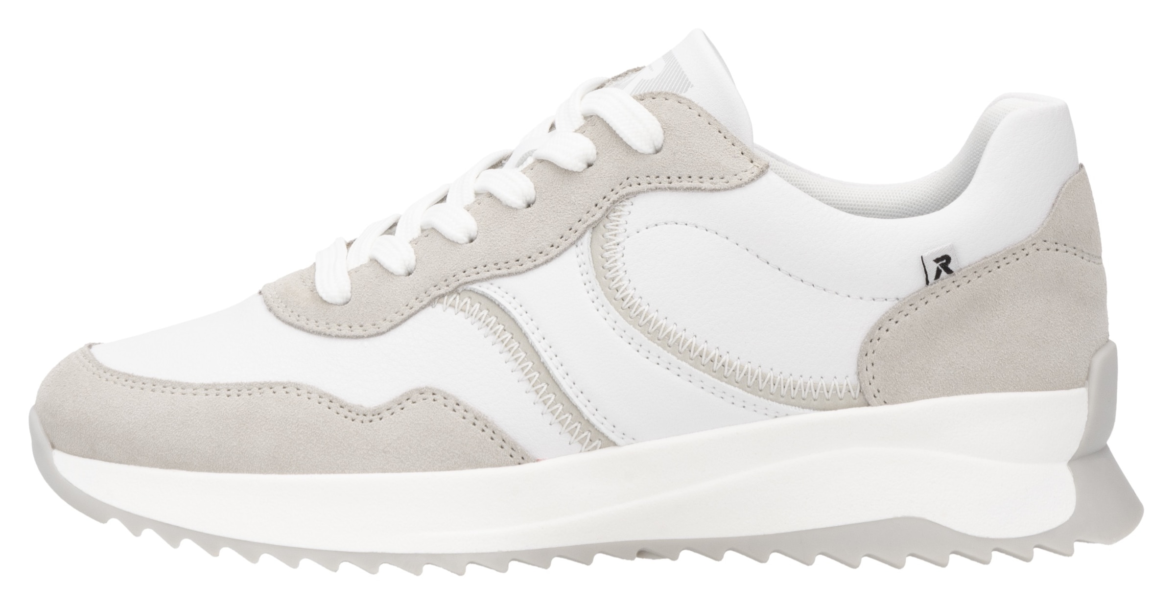RIEKER Sport Keilsneaker, Schnürschuh, Halbschuh, Freizeitschuh mit Kontrastdetails