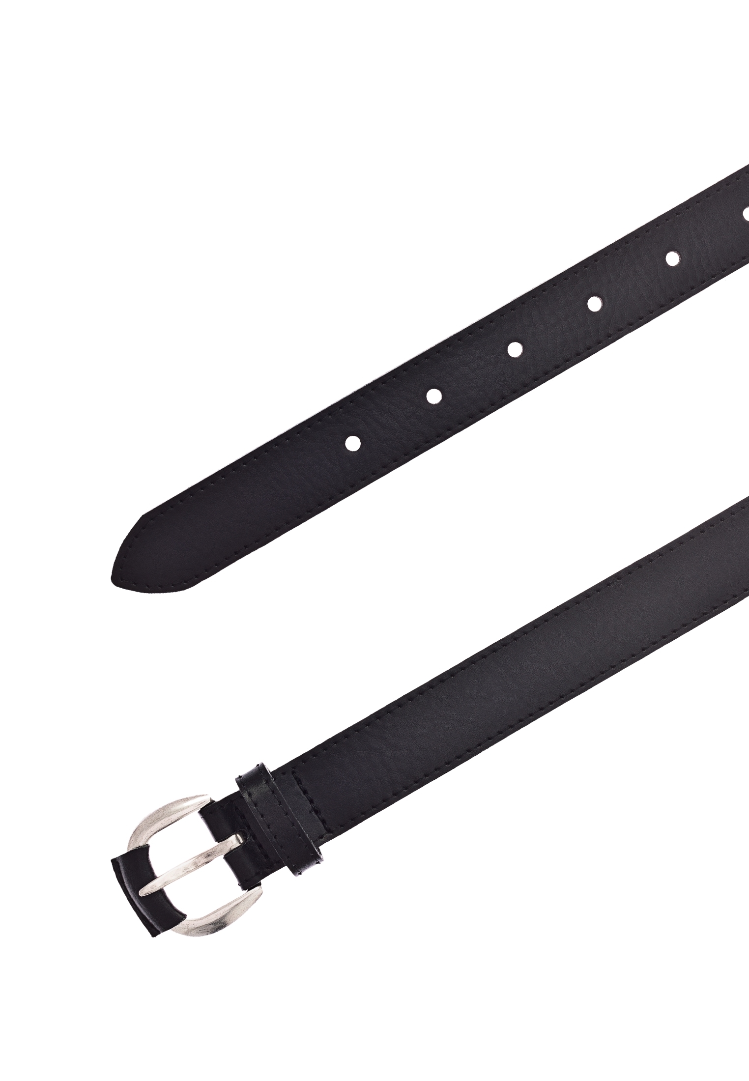 Tamaris Ledergürtel aus Leder teilbezogene Dornschließe