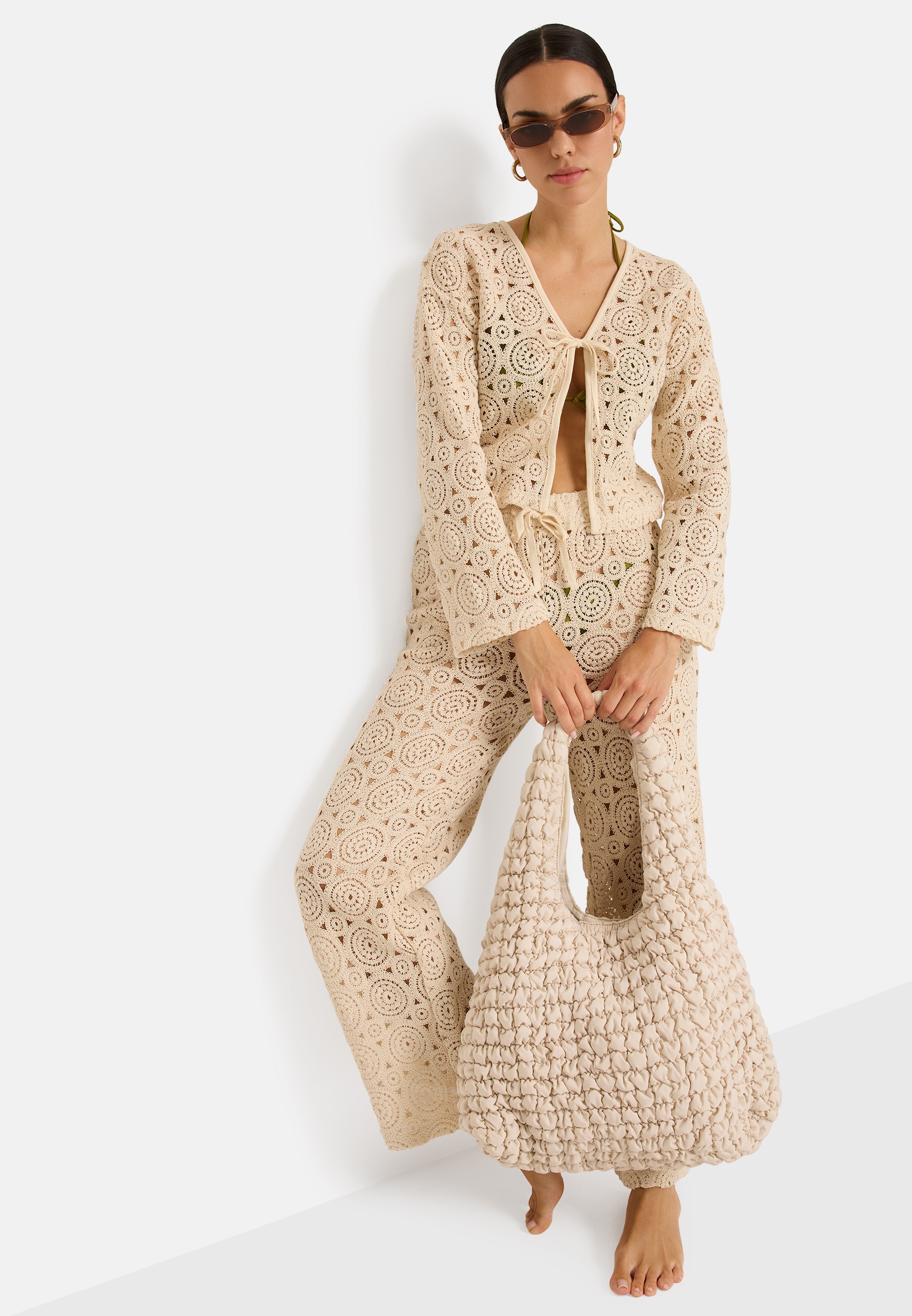 LSCN by LASCANA Strickjacke aus Häkelspitze