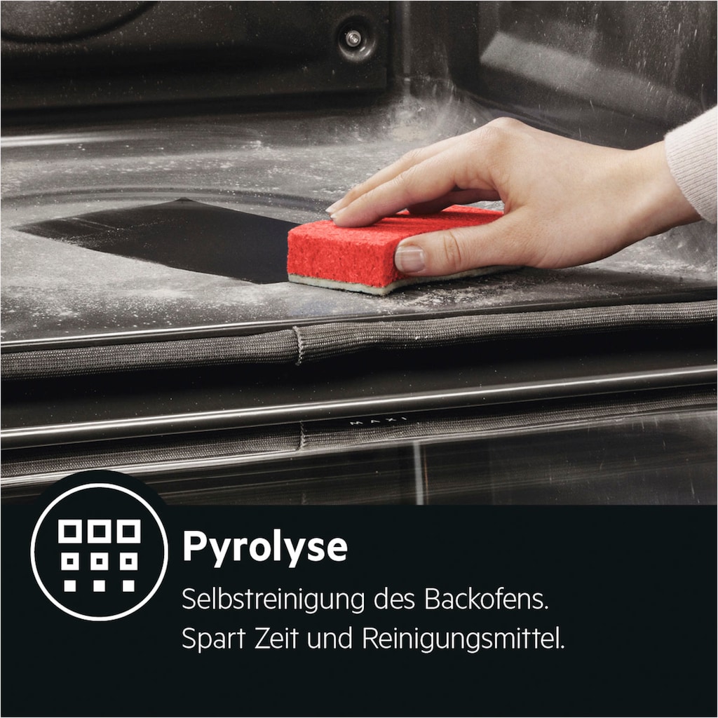 AEG Einbaubackofen »BPS33102ZM«,  Pyrolyse-Selbstreinigung, Backauszug, 2 Paar