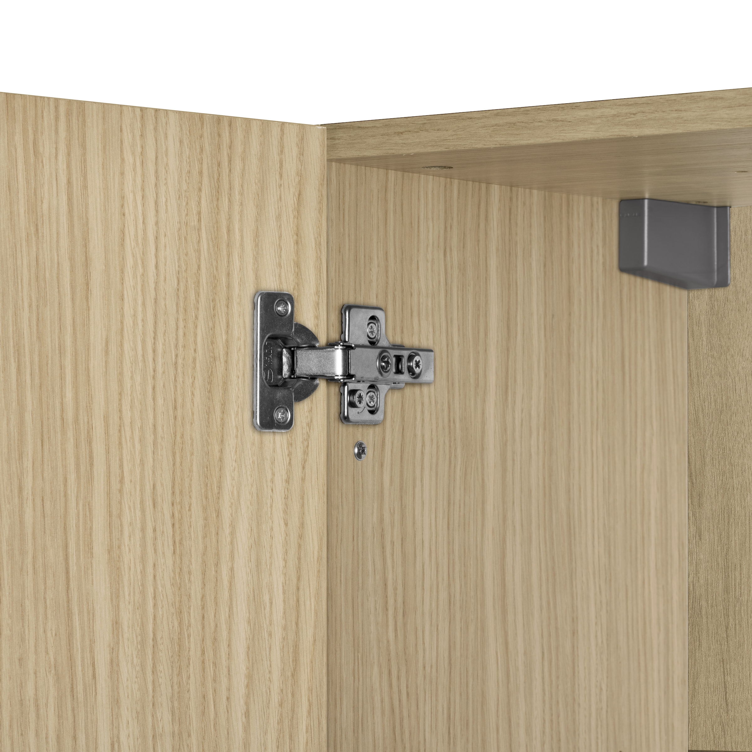 KOCHSTATION Küchenzeile »Luna, Küchenzeile mit Spüle + Siphon, ohne E-Geräte« Breite 182 cm,Türen mit Soft-Close Funktion, Metalgriffe,Made in Italy