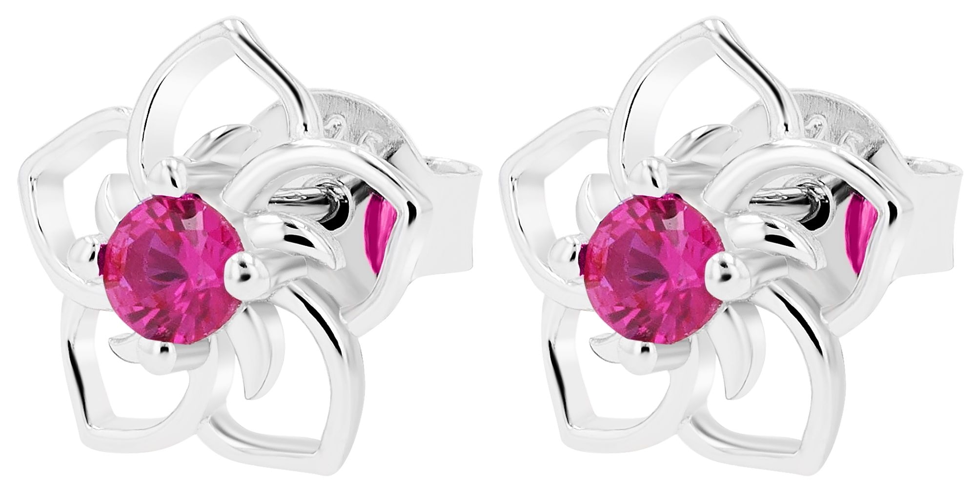 Adelia´s Paar Ohrstecker »Damen Ohrringe ¿ Ohrstecker aus 925 Silber mit Zirkonia«
