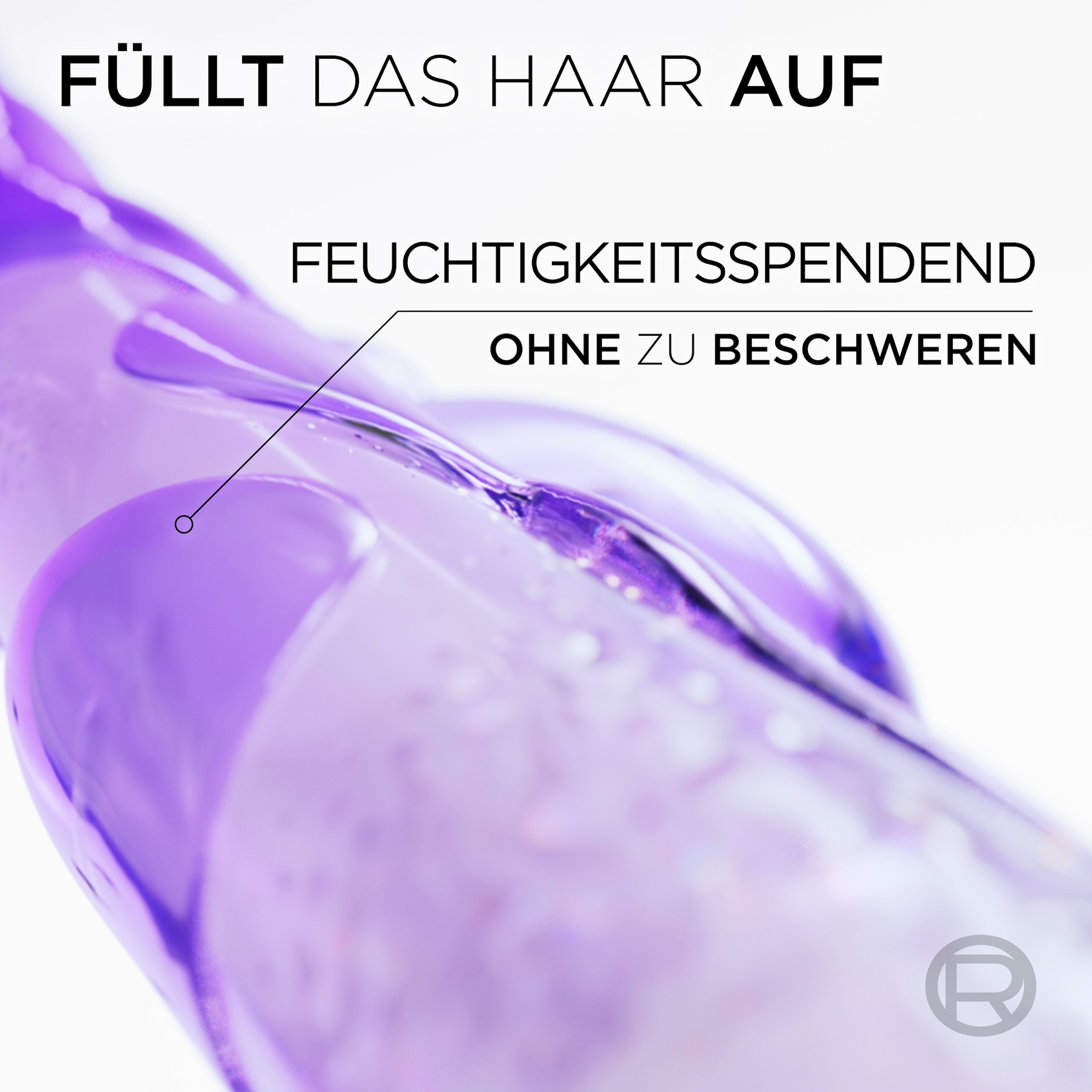 L'ORÉAL PARIS Haarspülung »L'Oréal Paris Elvital Hydra [Hyaluronic] Spülung« Hyaluronsäure für trockenes Haar, spendet 72h lang Feuchtigkeit.