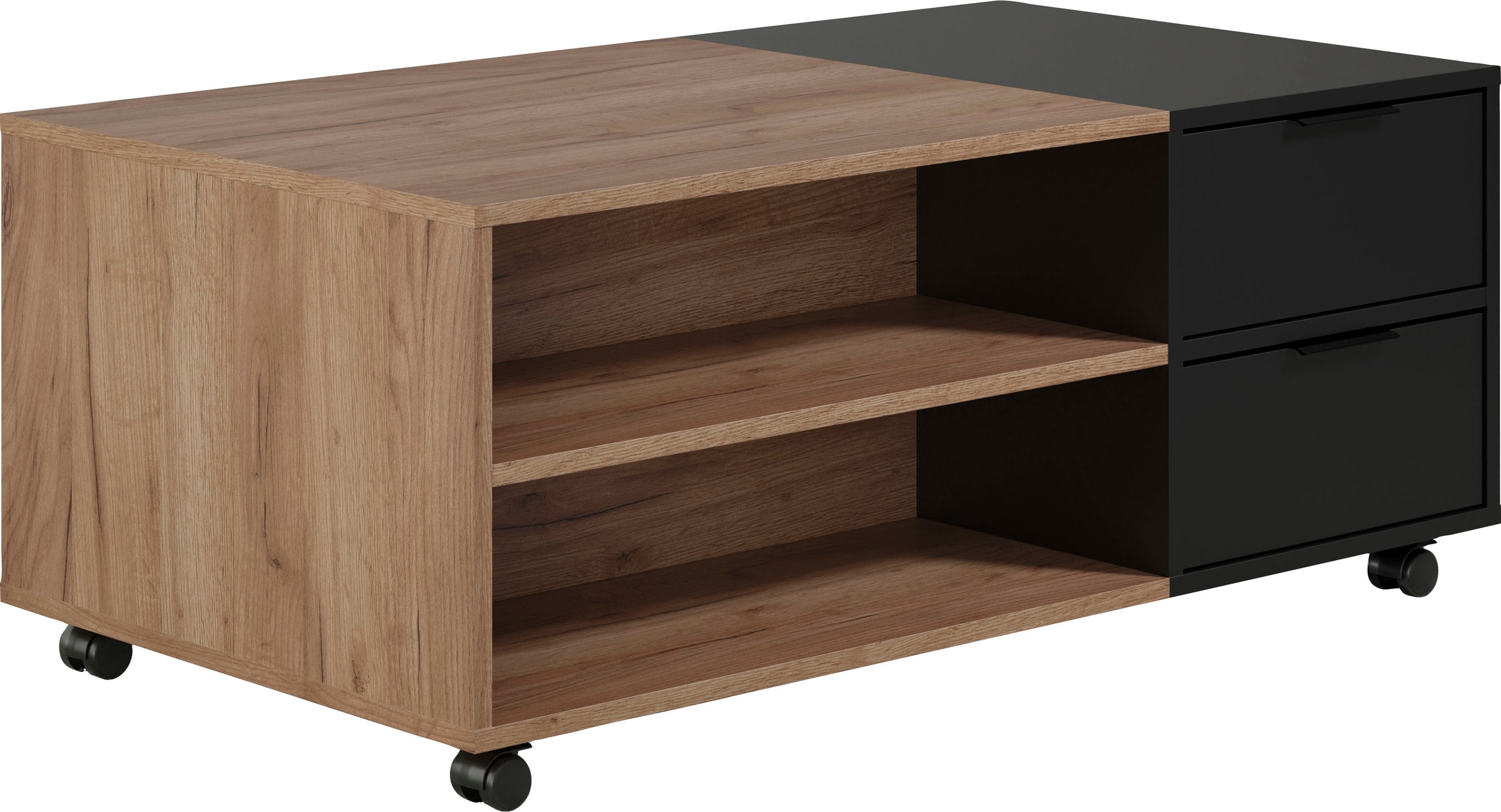 INOSIGN Couchtisch »Kriens«, Eleganter Wohnzimmertisch auf Rollen - Maße (B/T/H) 110/60/44 cm
