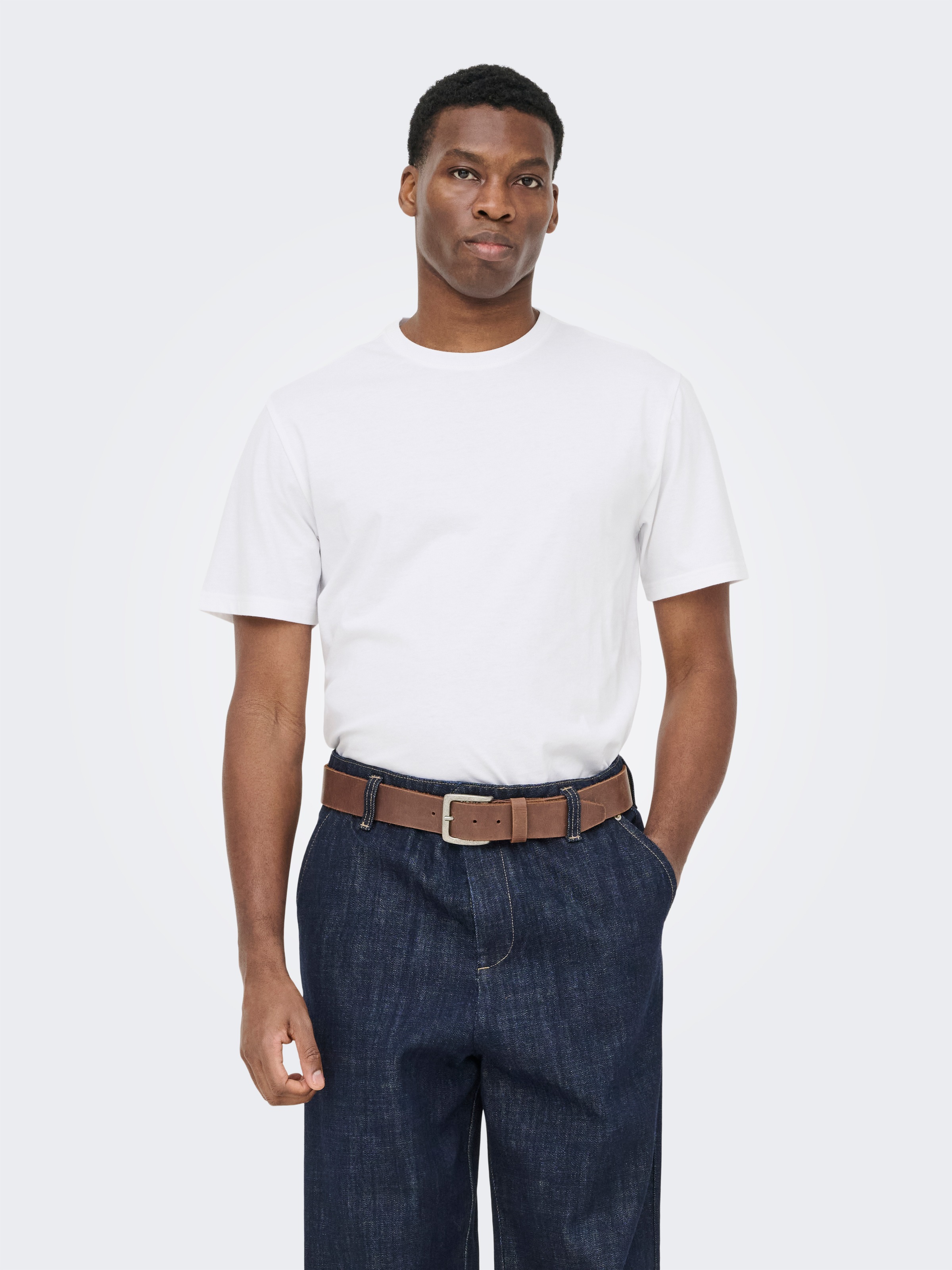 ONLY & SONS Rundhalsshirt »ONSJEFF LONGY SS TEE 5-PACK OTL« Packung, 5