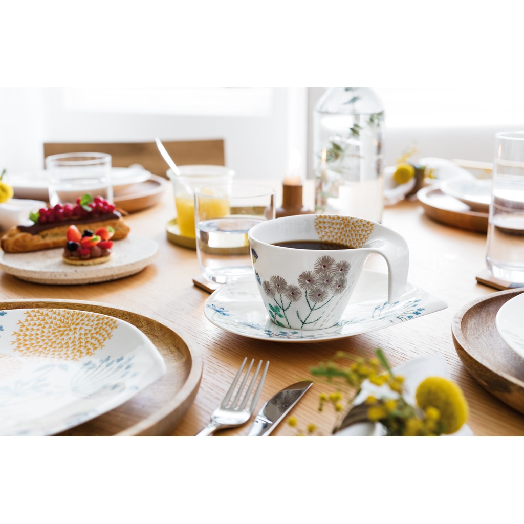 Villeroy & Boch Tasse »Frühstückstasse mit Untertasse Flow 250 ml weiß«
