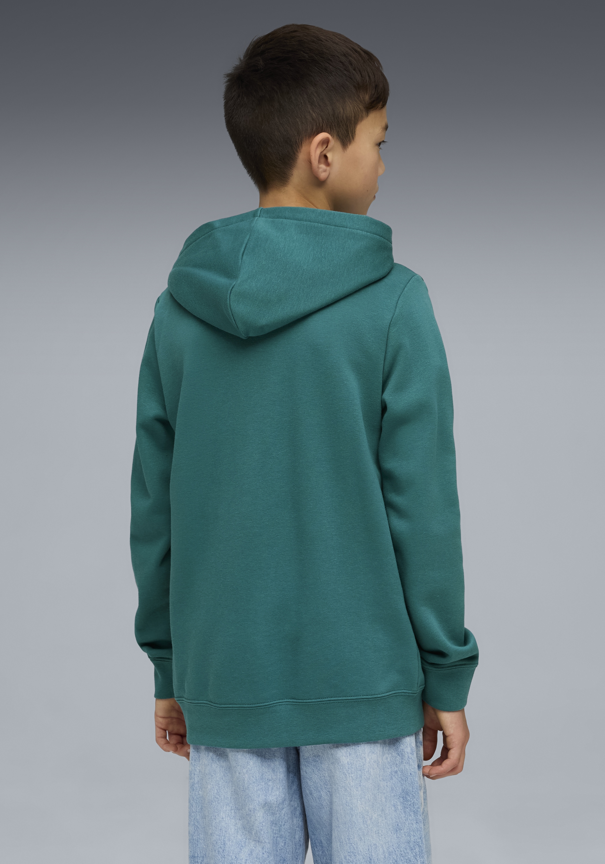 PUMA Kapuzensweatshirt »ESS 2 COLOR NO.1 LOGO HOODIE TR B«, für Jugendliche, mit Kängurutasche, mit Print-Applikation
