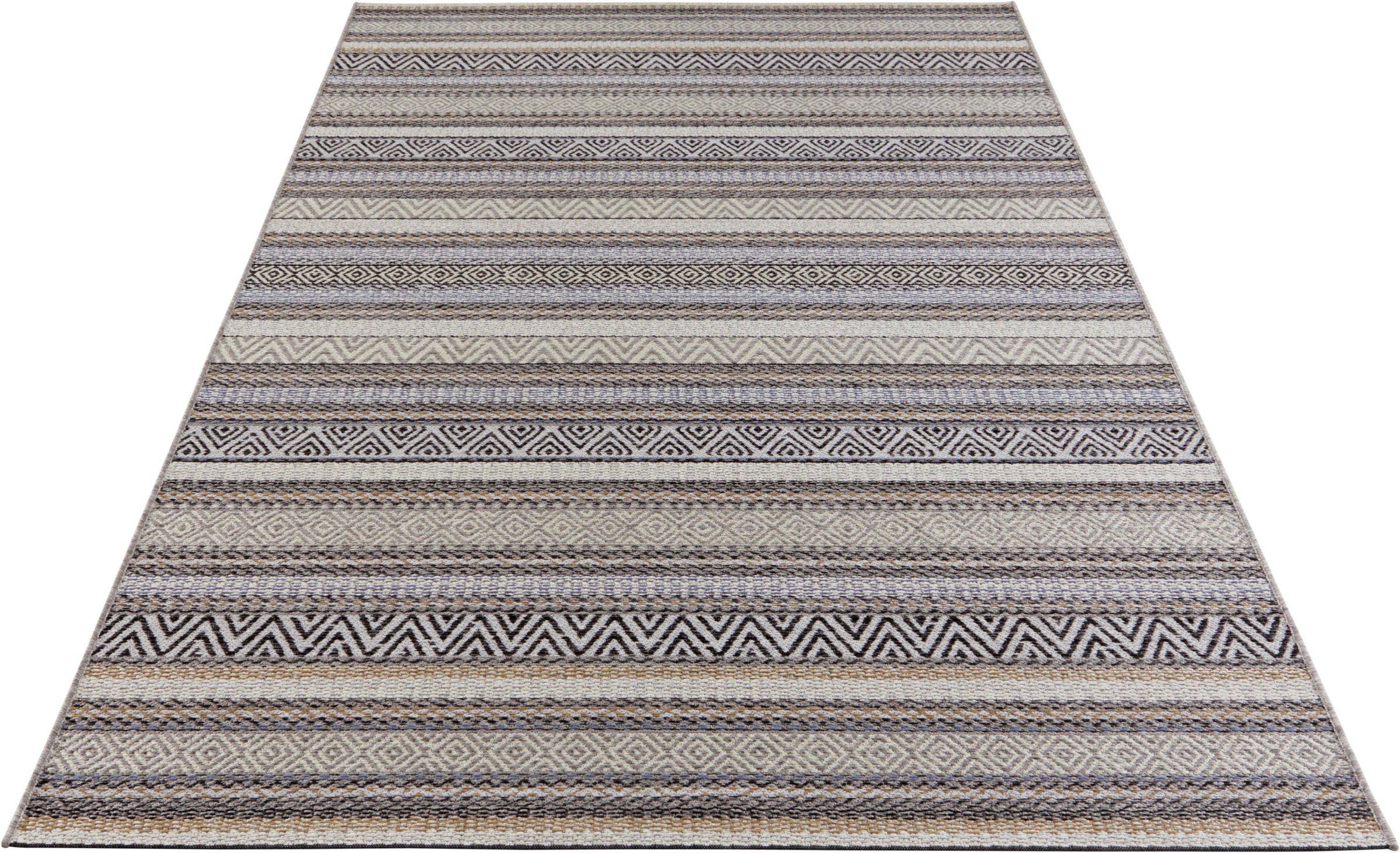 ELLE DECORATION Teppich »Rodez«, rechteckig, 6 mm Höhe, In- und Outdoor geeignet, Wohnzimmer, Balkon, Terrasse, Garten, Strapazierfähig und pflegeleicht, Flachgewebe