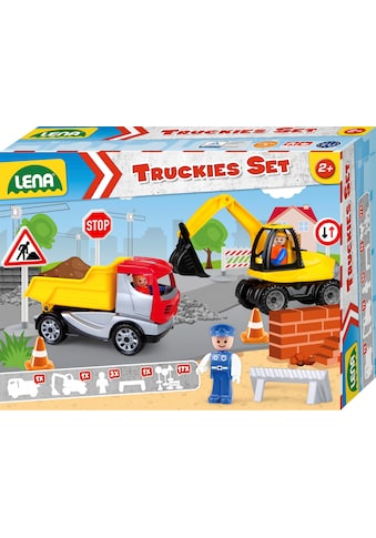 Spielzeug-Kipper »Truckies Set Baustelle«, inkluisve Spielzeug-Bagger und Spielfigur;...
