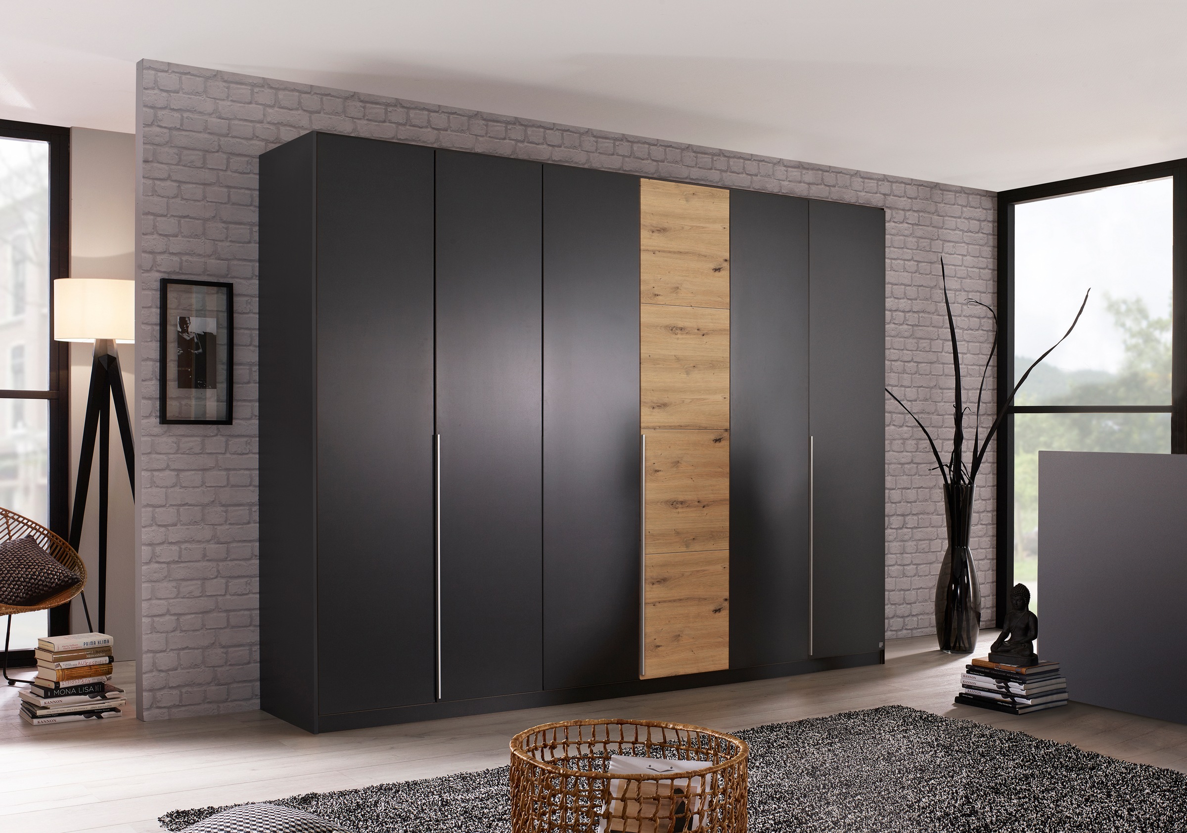 rauch Drehtürenschrank »Bellezza«, inkl. Schubkasteneinsatz, Wäscheeinteilung und weiterem Zubehör