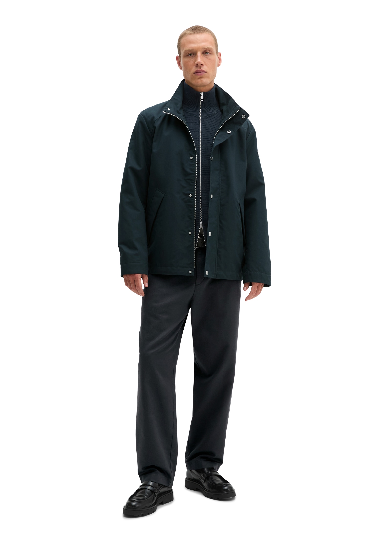 Marc O'Polo Canvasjacke ohne Kapuze regular mit leichter Wattierung von Unifi REPREVE®