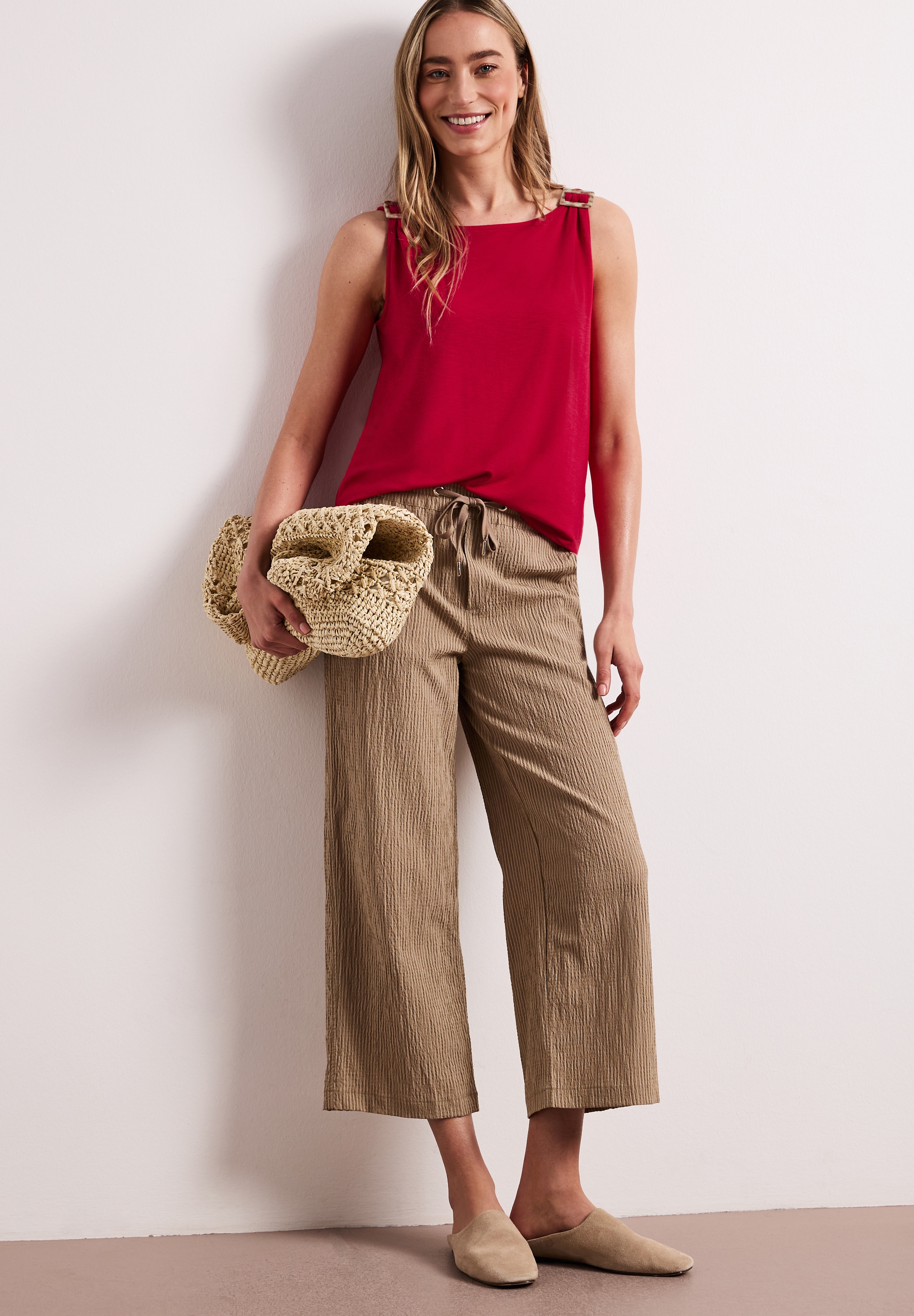 STREET ONE Shirttop mit Schnallen Detail