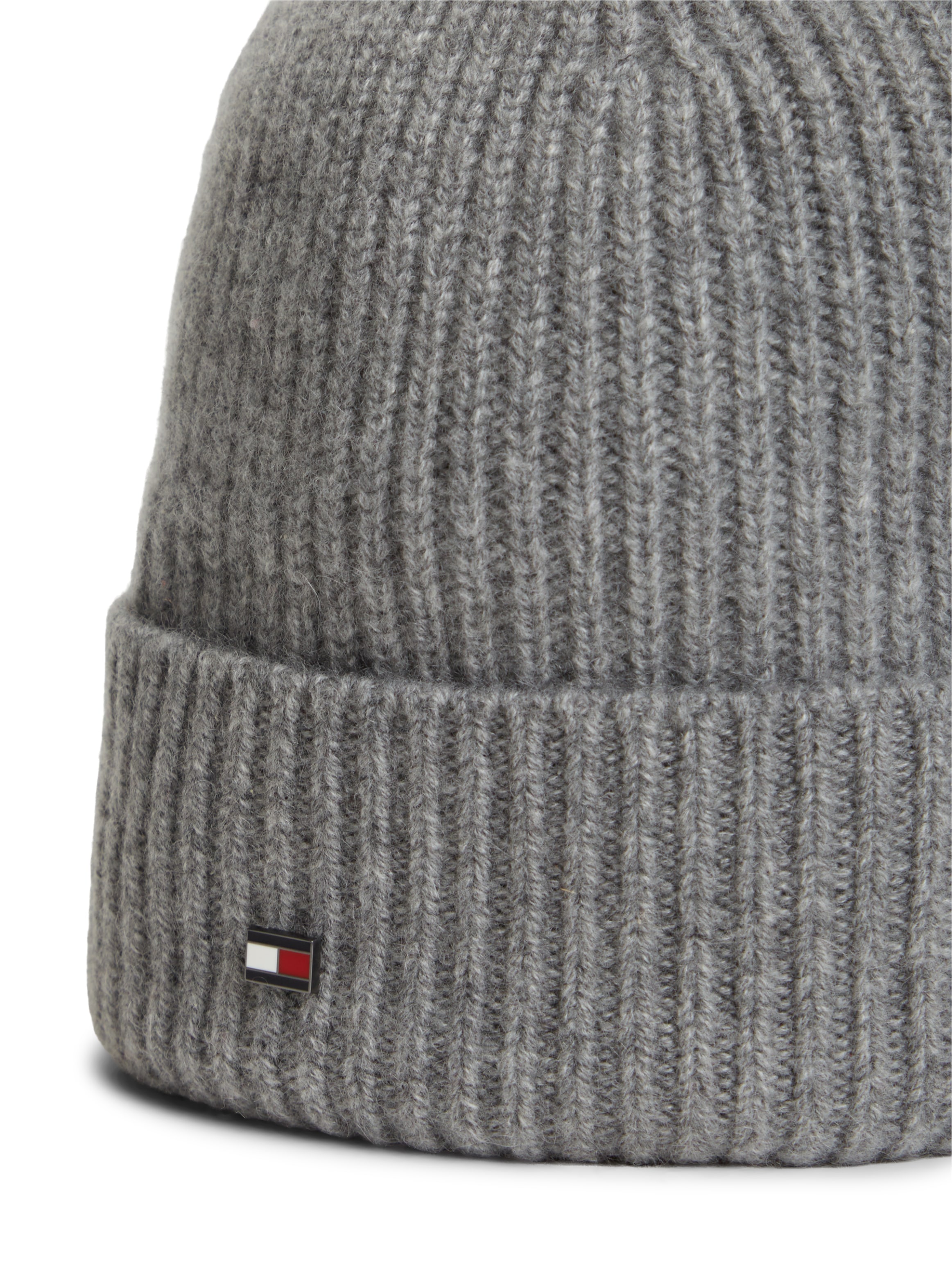 Tommy Hilfiger Strickmütze »FLAG CASHMERE BEANIE« One size mit Markenlogo