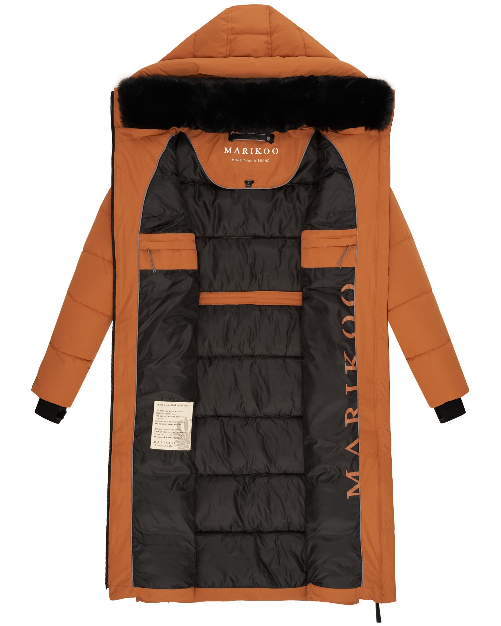 Marikoo Steppjacke »Marikoo Zuraraa lange Damen Winter Steppjacke B989«