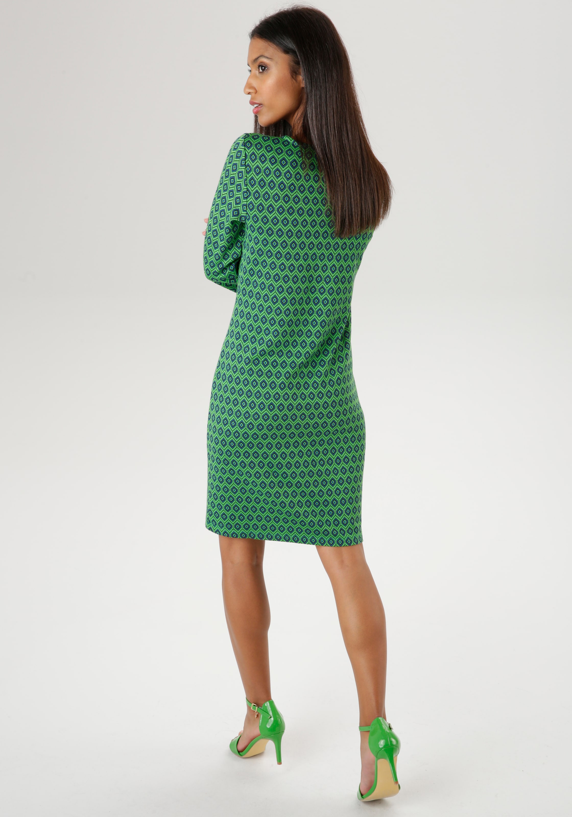 Aniston SELECTED Jerseykleid, mit KOLLEKTION OTTO Retromuster NEUE Online Shop - trendy im