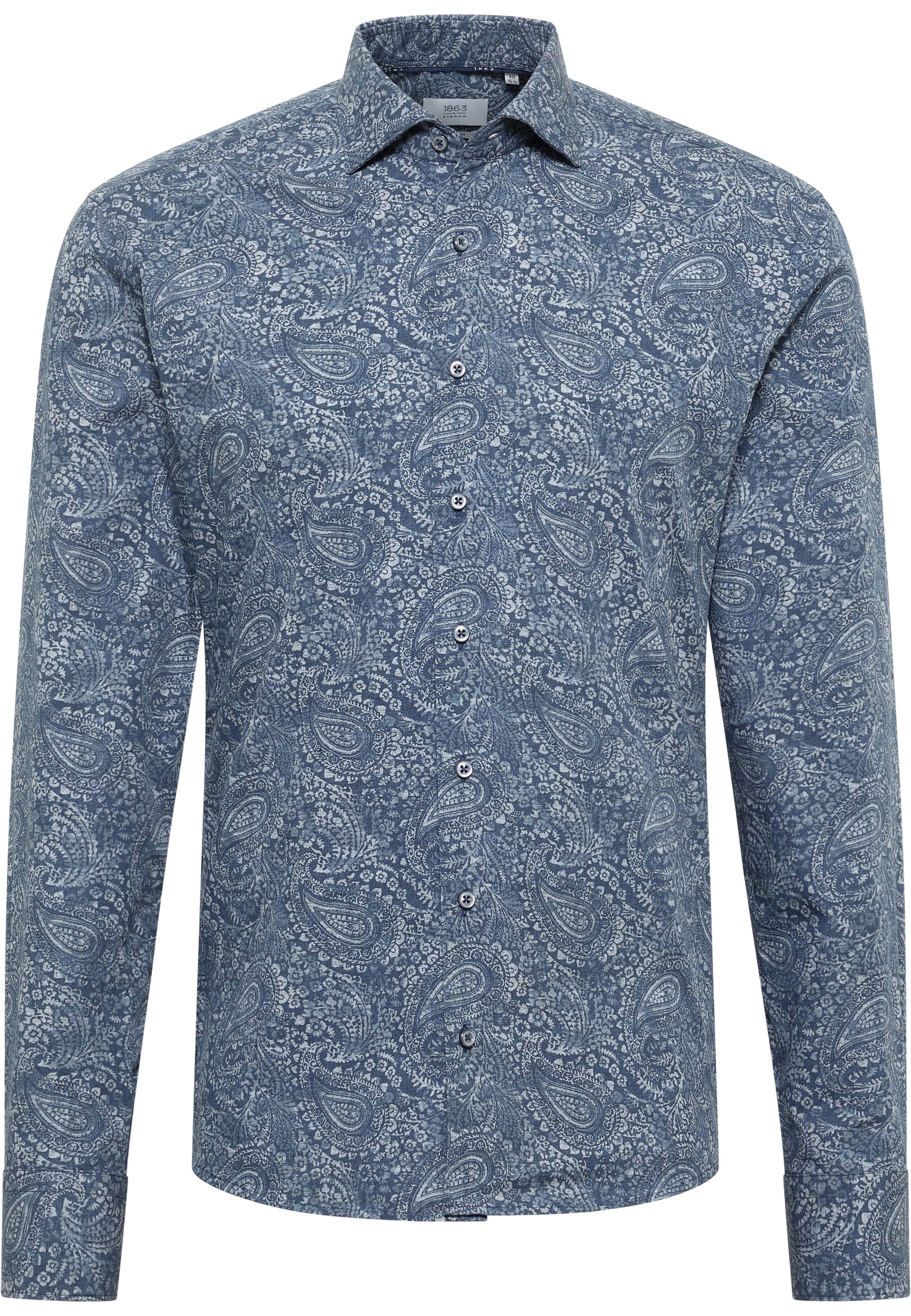 Eterna Langarmhemd »SLIM FIT« EASY IRON (bügelleicht)