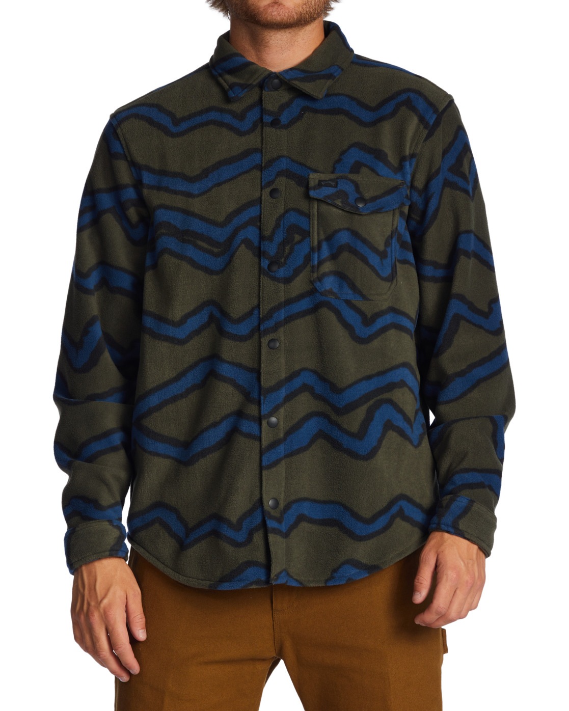 Billabong Arbeitsjacke »Furnace Flannel« in grün, Größe M