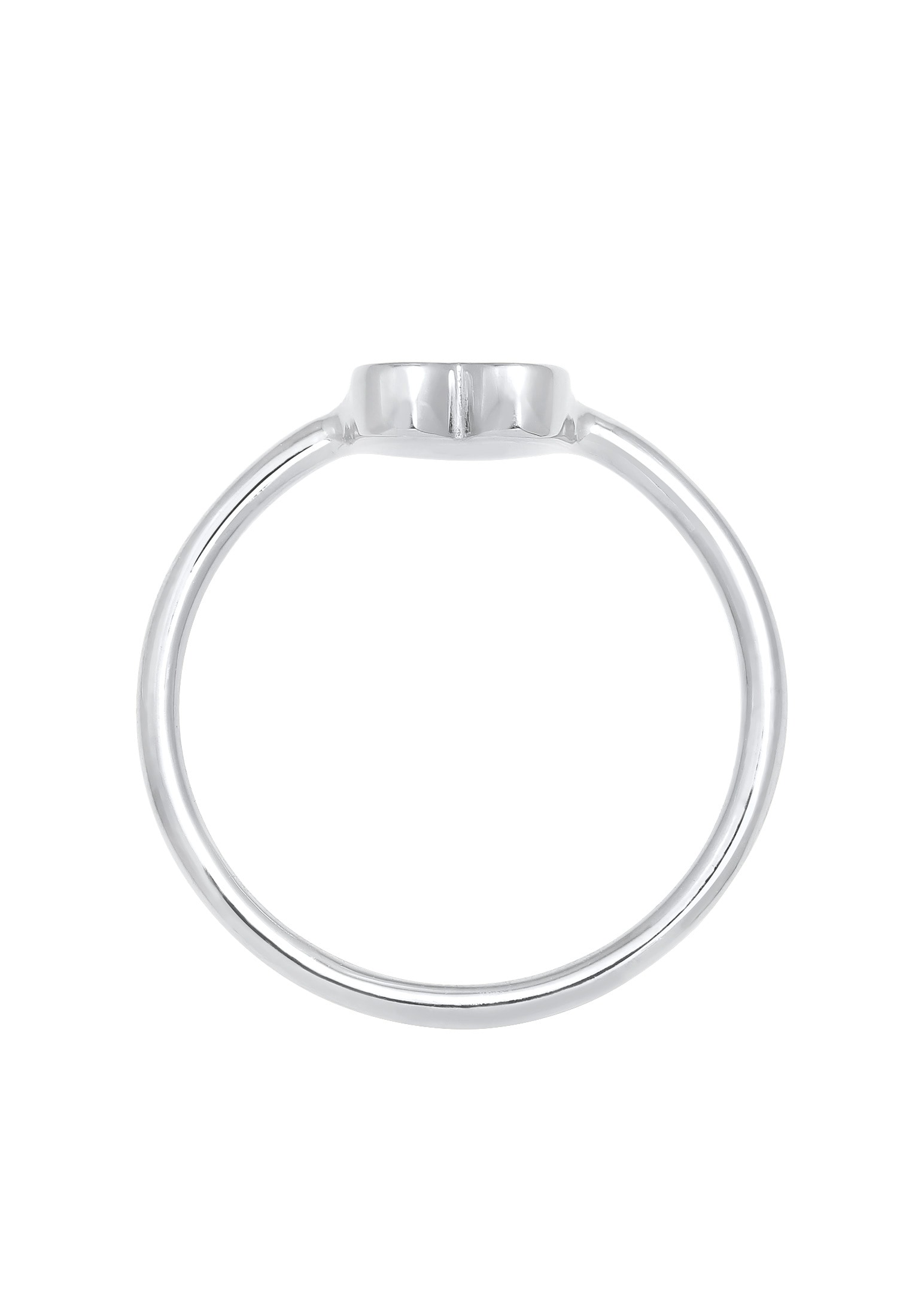 Elli Silberring »Ring Herz Liebe Valentinstag Zeitlos 925 Silber«