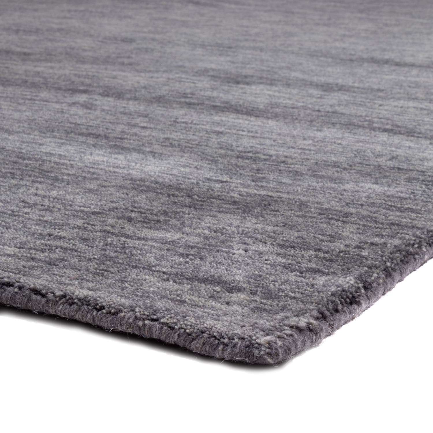 morgenland Wollteppich »Uni - Gabbeh Teppich - Softy«, quadratisch, 1,6 mm Höhe, Gabbeh Optik, Uni Farben, reine Wolle, sehr weicher Flor, Wohnzimmer