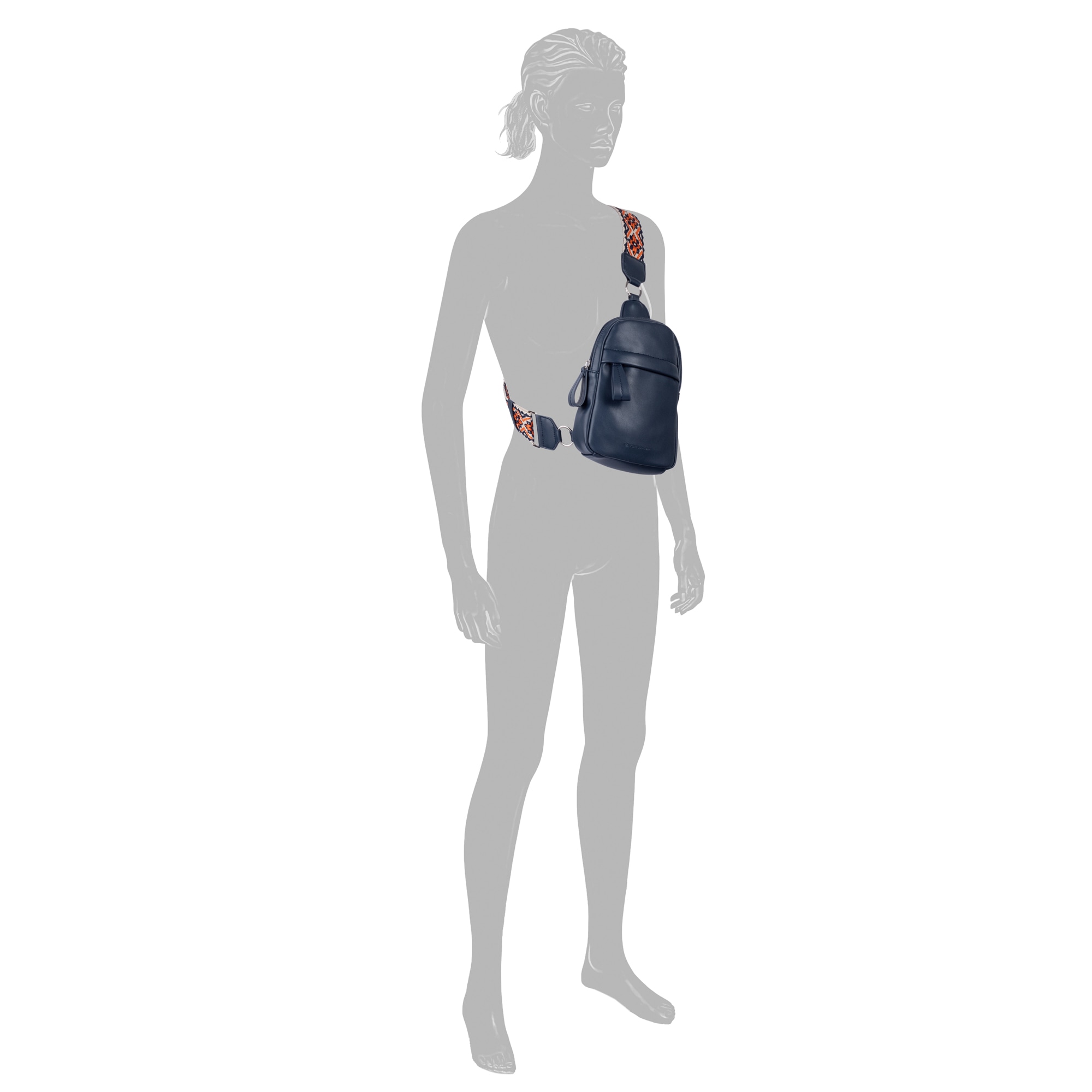 TOM TAILOR Rucksack »Palina«, aus weichem Lederimitat mit effektvollem Schulterriemen
