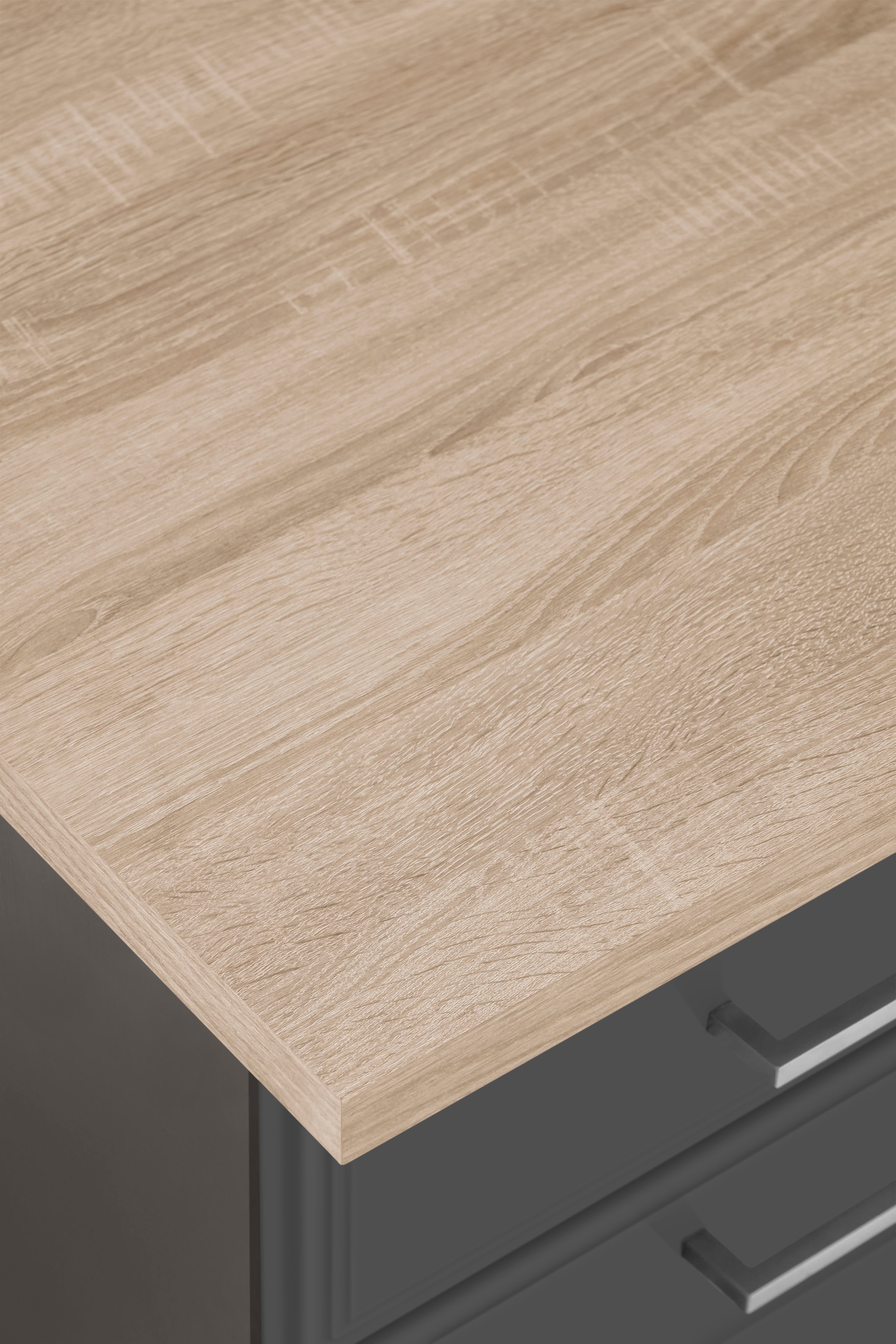 KOCHSTATION Küchenzeile »KS-Stockholm« Breite 330 cm, mit hochwertigen MDF Fronten im Landhaus-Stil