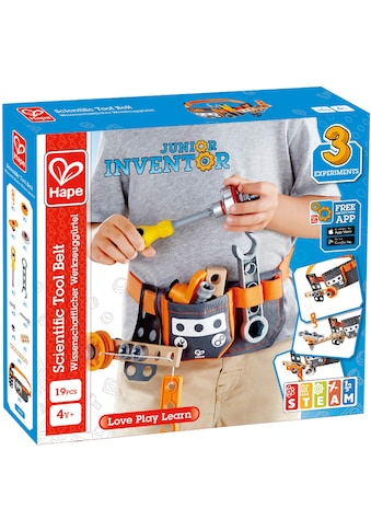 Hape Konstruktions-Spielset »Junior Inventor Wissenschaftlicher Werkzeuggürtel«, (19 St.) kaufen