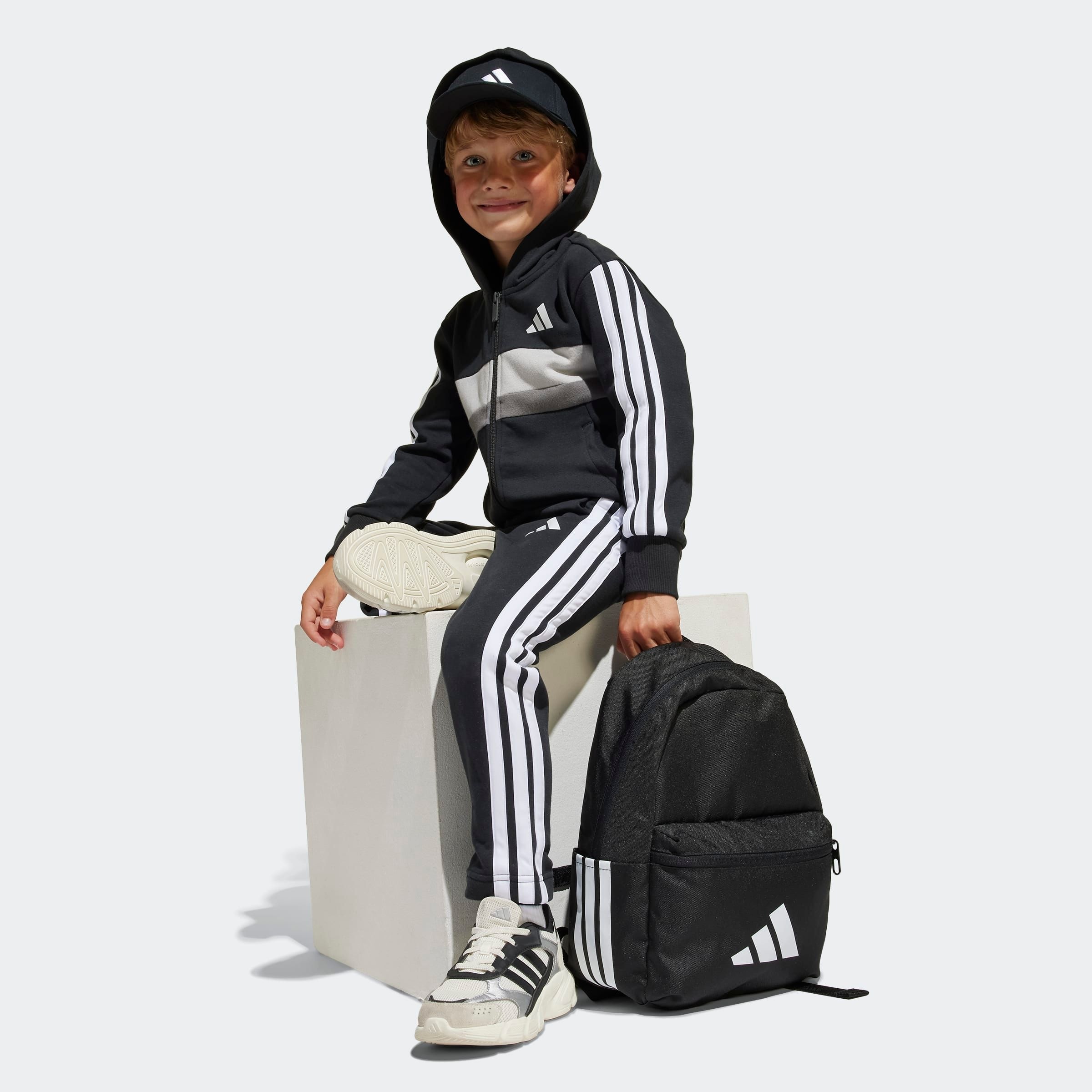 adidas Sportswear Trainingsanzug »LK 3S TIB FL TS«, (2 tlg.)