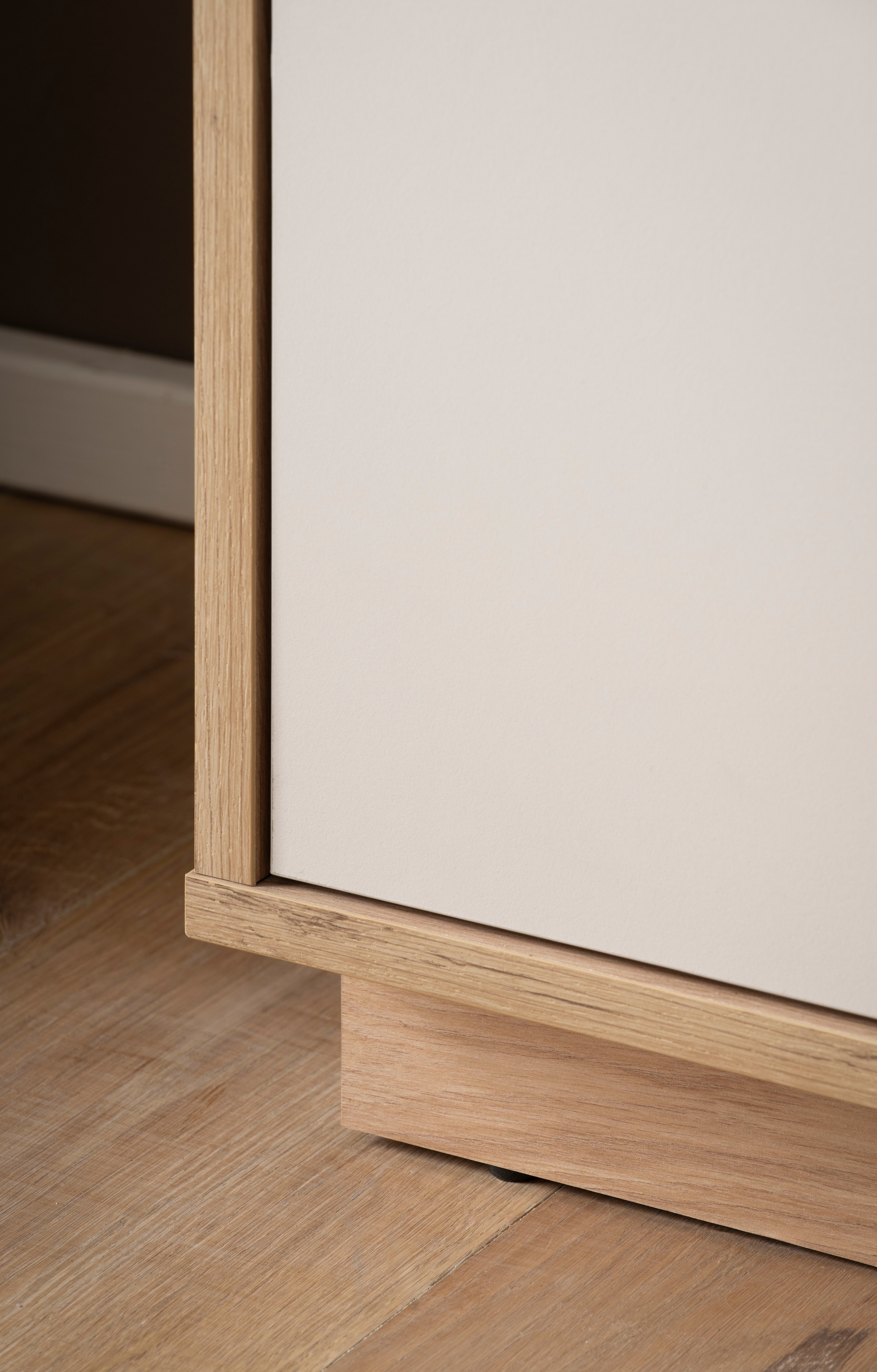 Home affaire Wohnwand »Sonora, moderne Anbauwand, Komplettset in Kaschmir/Eiche« Komplett-Set, 4 Stk. tlg.