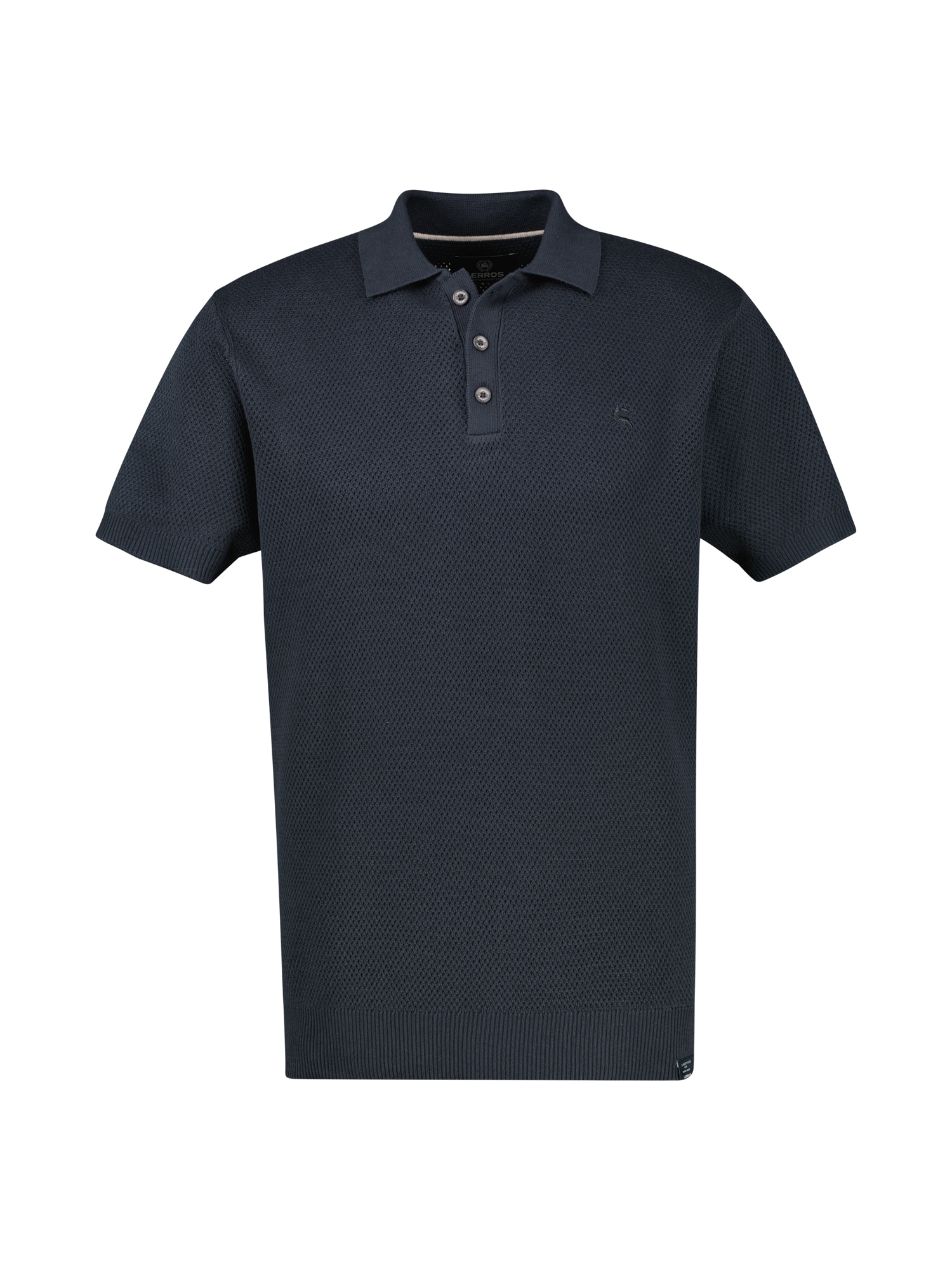 LERROS Poloshirt »Unifarbenes Poloshirt in Strukturqualität«
