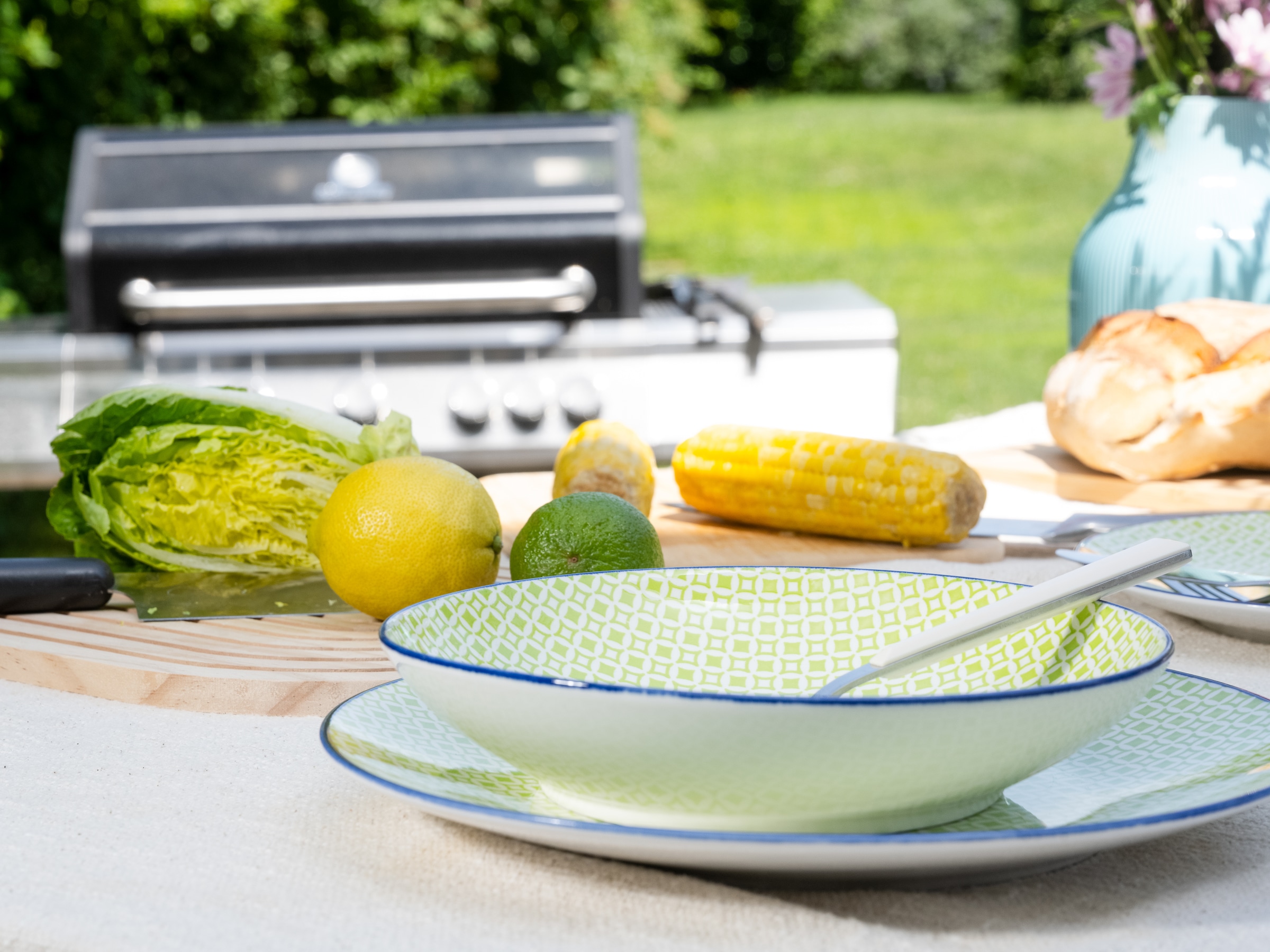 CreaTable Teller-Set »Mediterran, Tellerset 12-tlg.« Mediterraner Flair, Traditionell keramische Motive