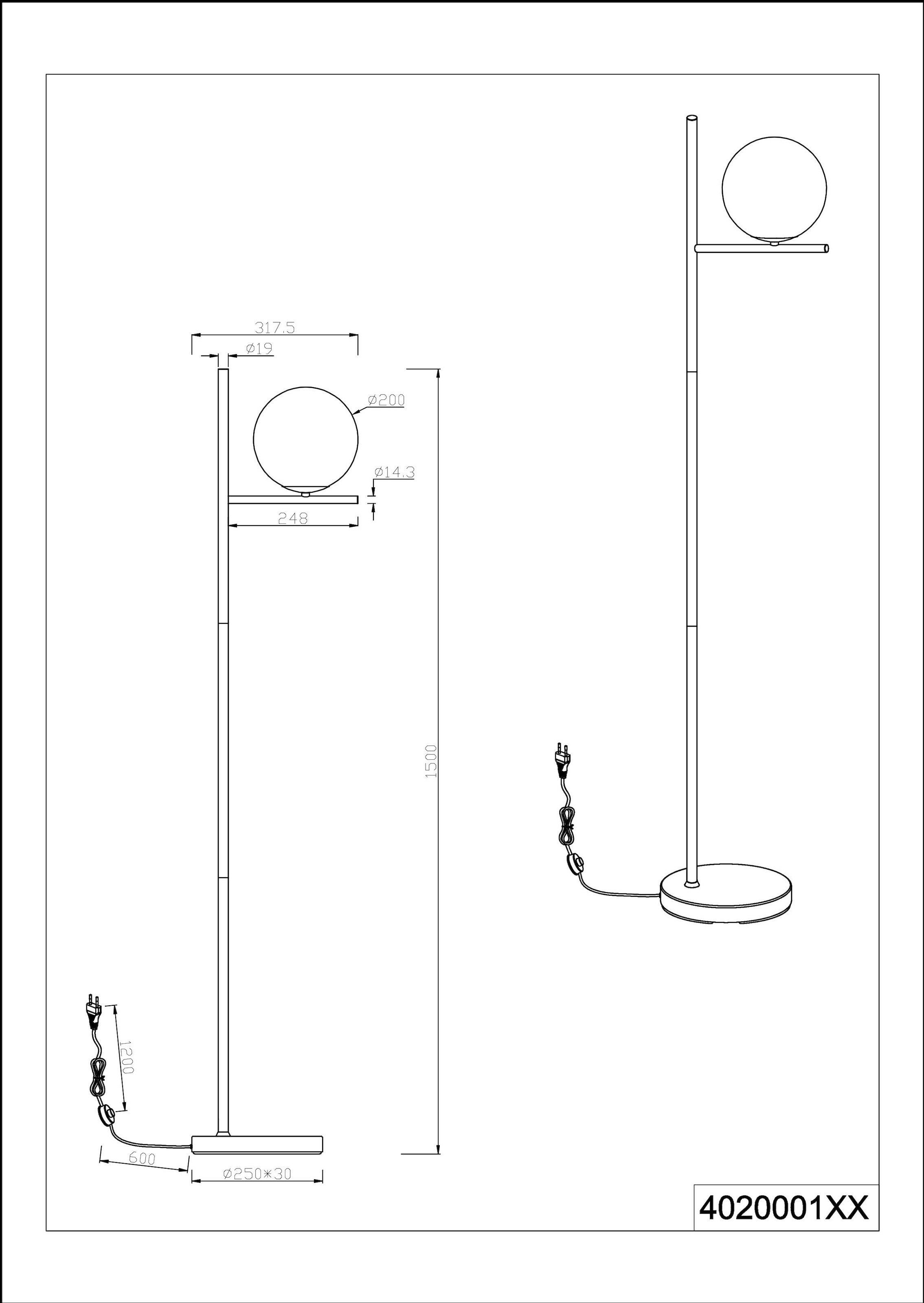 TRIO Leuchten Stehlampe »Pure«, 1 flammig, Leuchtmittel E14 | ohne Leuchtmittel