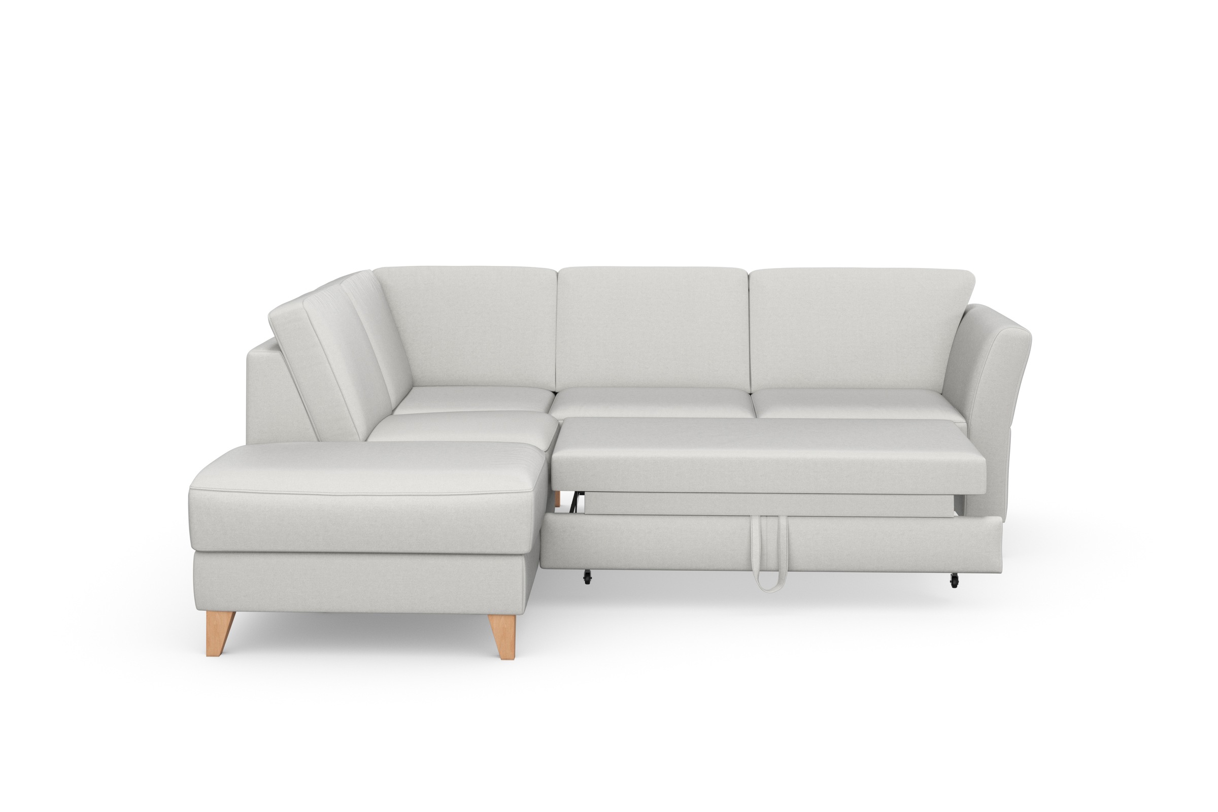 sit&more Ecksofa »Visby L-Form«, Wahlweise mit Bettfunktion und Stauraum, frei im Raum stellbar