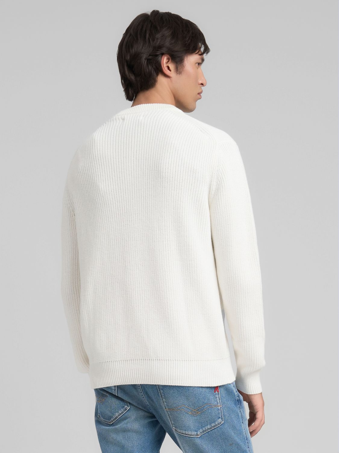 Replay Strickpullover mit Rundhals