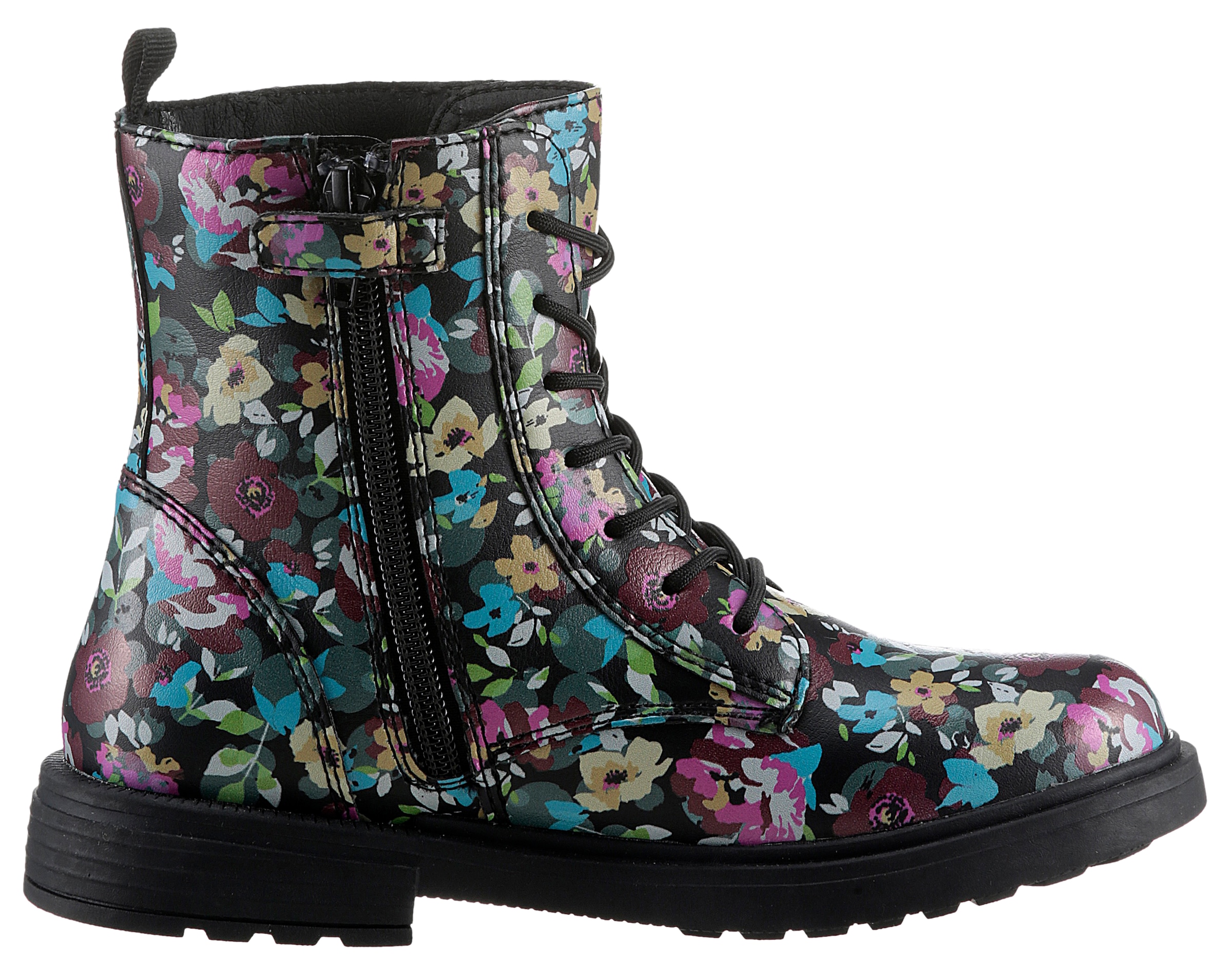 Geox Schnürboots »J ECLAIR GIRL D«, Schnürstiefel, Boots mit Blockabsatz