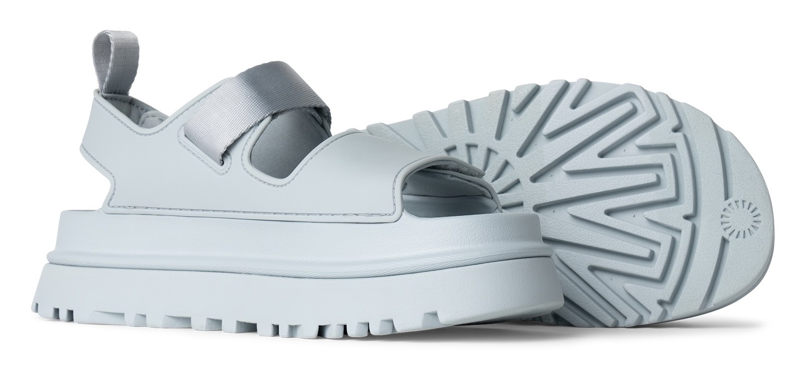 UGG Plateausandale »GOLDENGLOW«, Sommerschuh, Strandschuh, Plateausandale mit Klettverschlüsse