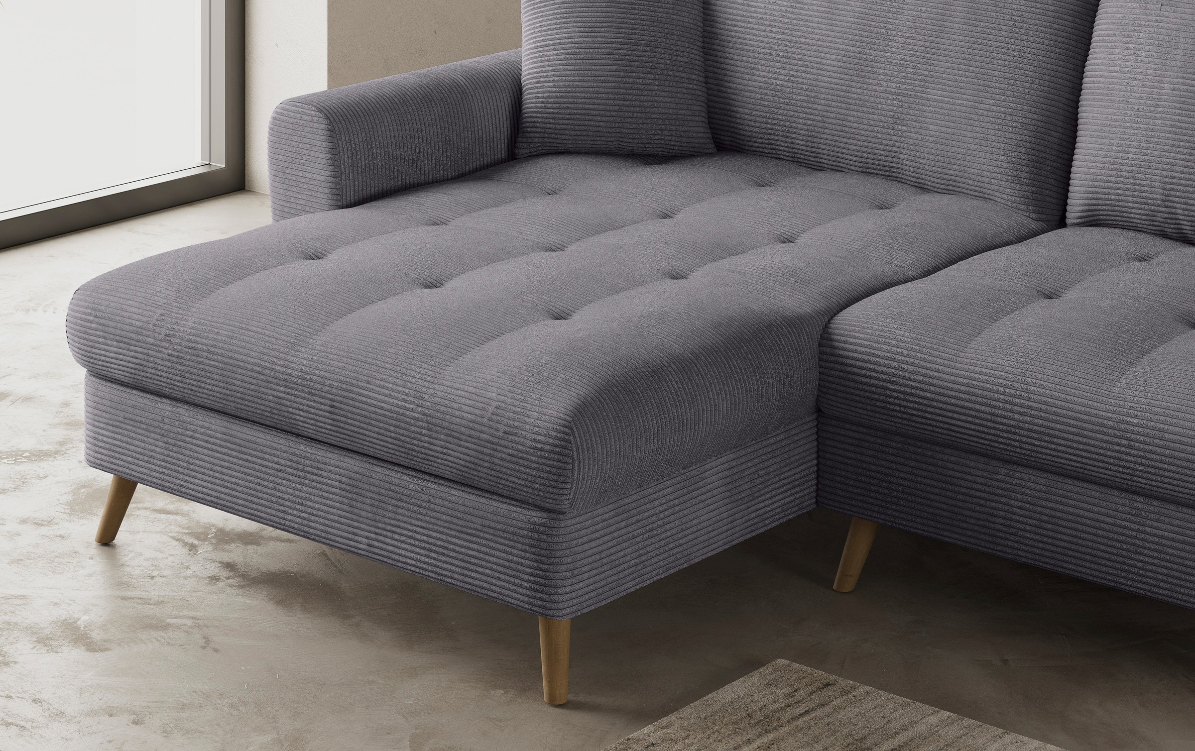 Mr. Couch Ecksofa »Blackburn II, L-Form«, Mit Kaltschaumpolsterung bis 140 kg belastbar