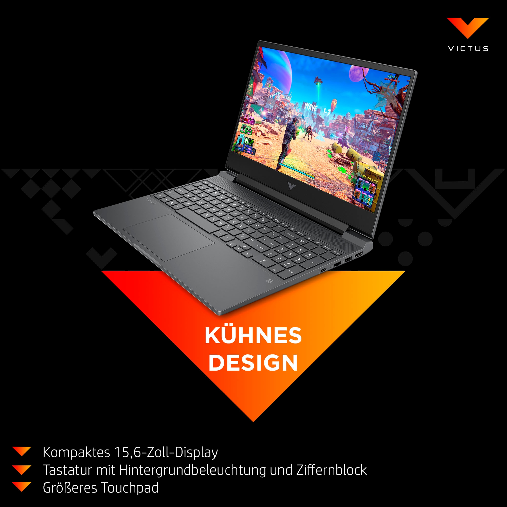 HP Gaming-Notebook »Victus 15-fa Intel«, 39,6 cm, / 15,6 Zoll, Intel, Core i7, GeForce RTX 5060, 512 GB SSD